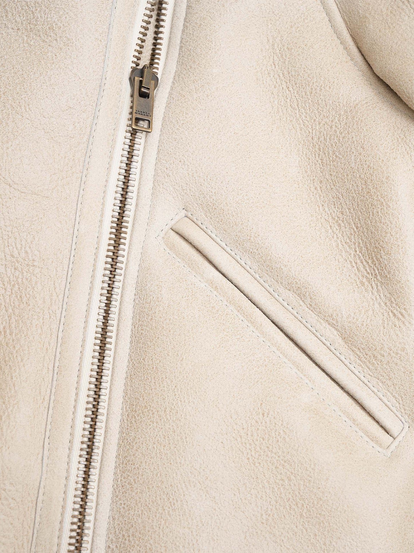 ISABEL MARANT - Shearling-Jacke Blondine für Damen