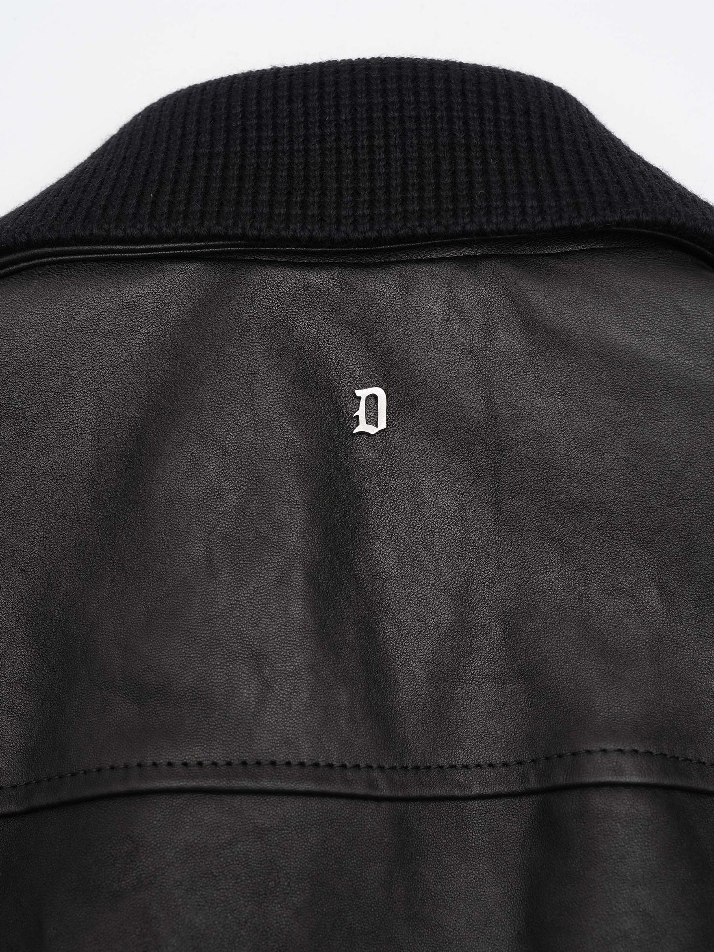 Nappa leather flight jacket for men