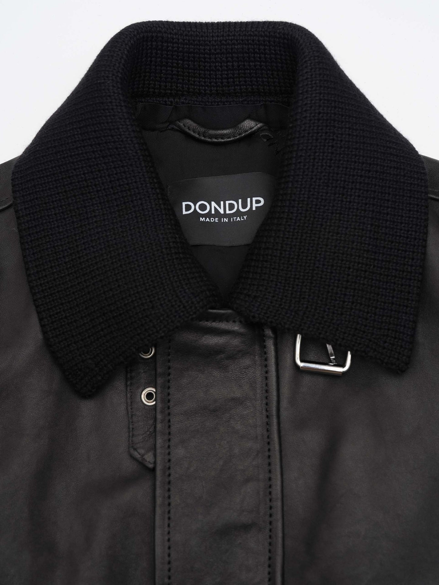 Nappa leather flight jacket for men