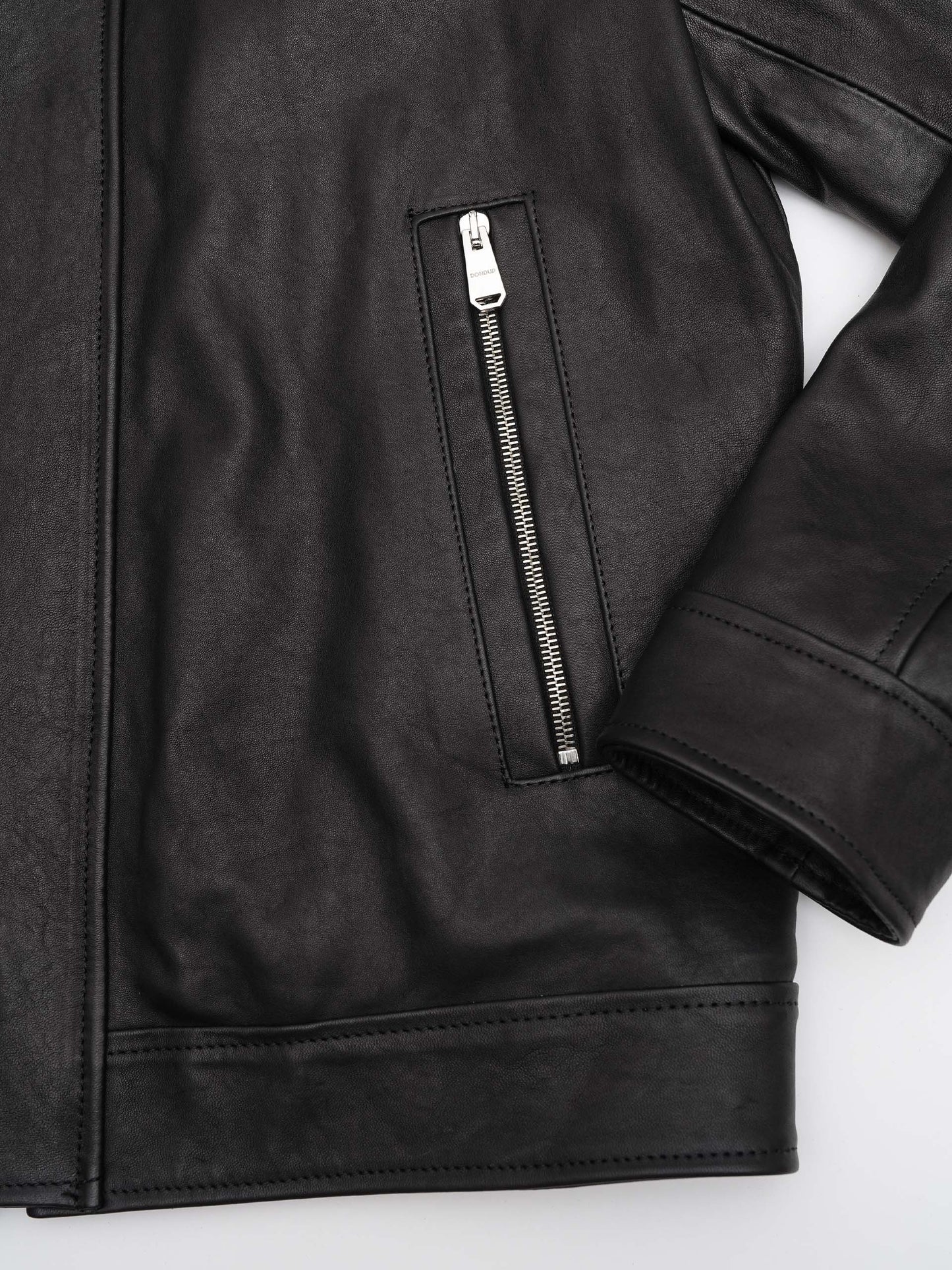 Nappa leather flight jacket for men