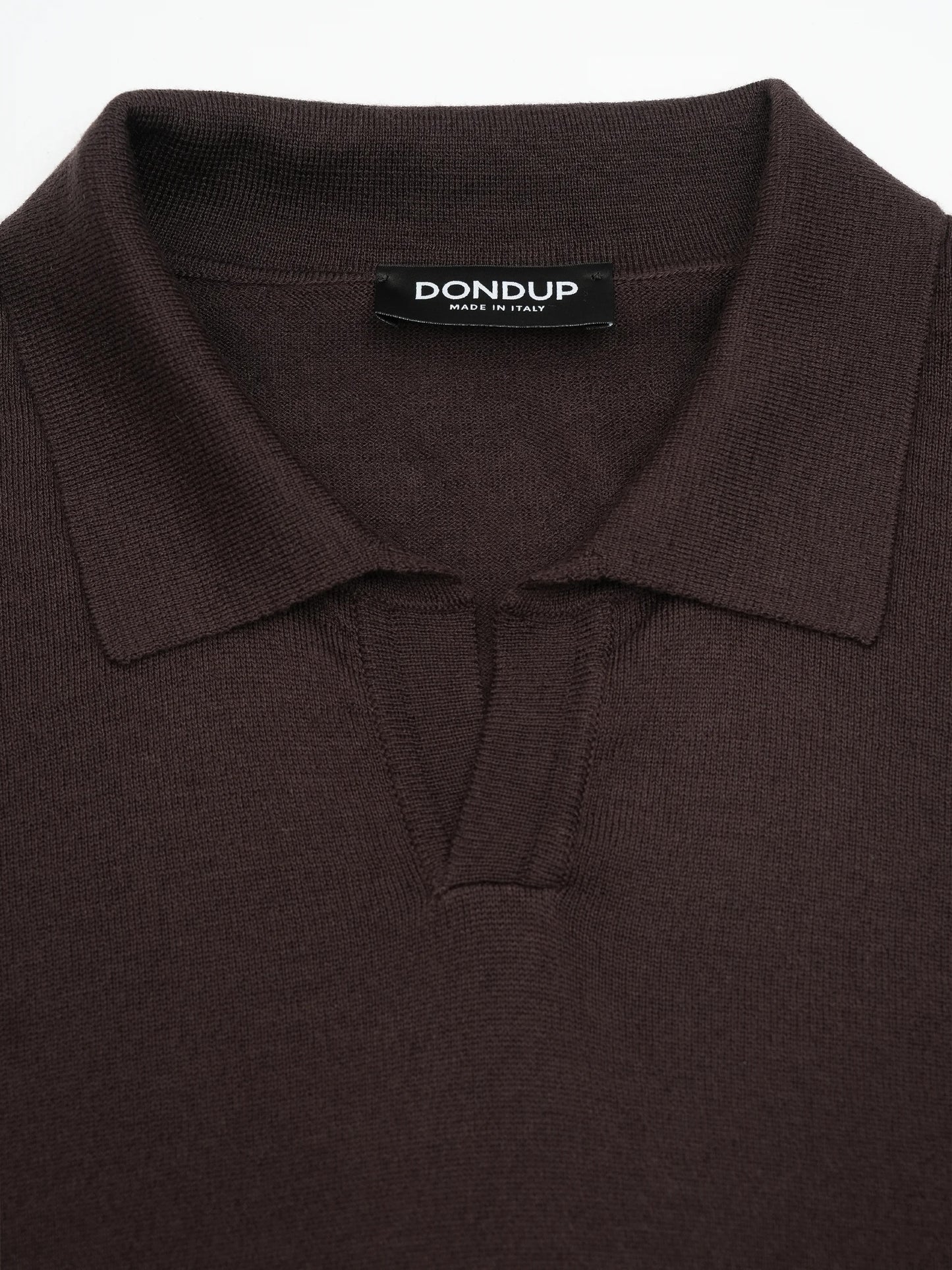 Wool blend polo sweater for men