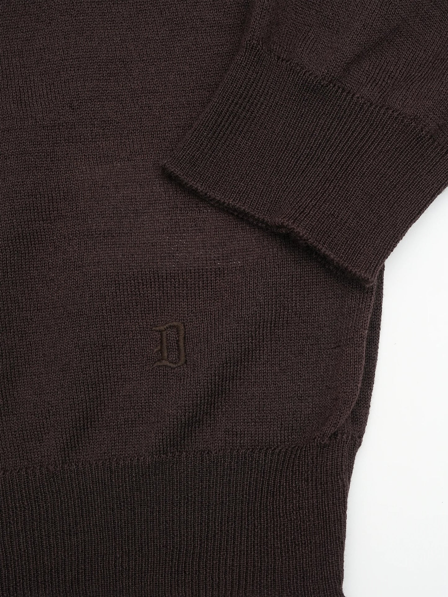 Wool blend polo sweater for men