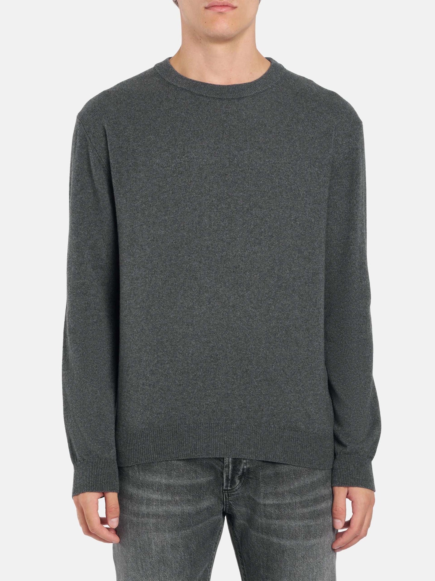DONDUP - Pullover aus Kaschmir und Seide für Herren in Anthrazitgrau - Anthracite grey