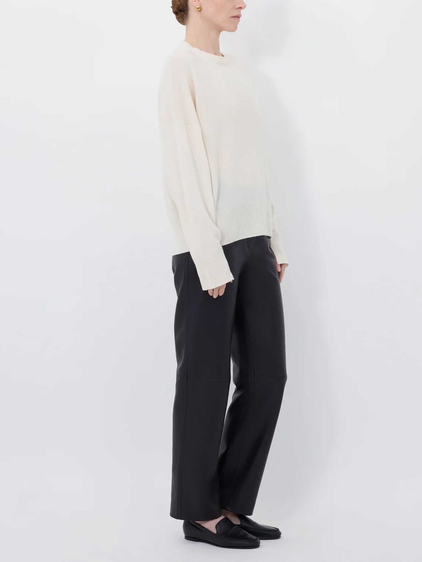 LOULOU DE SAISON - Anaa Pullover aus Kaschmir für Damen in Cremeweiß - Cream white