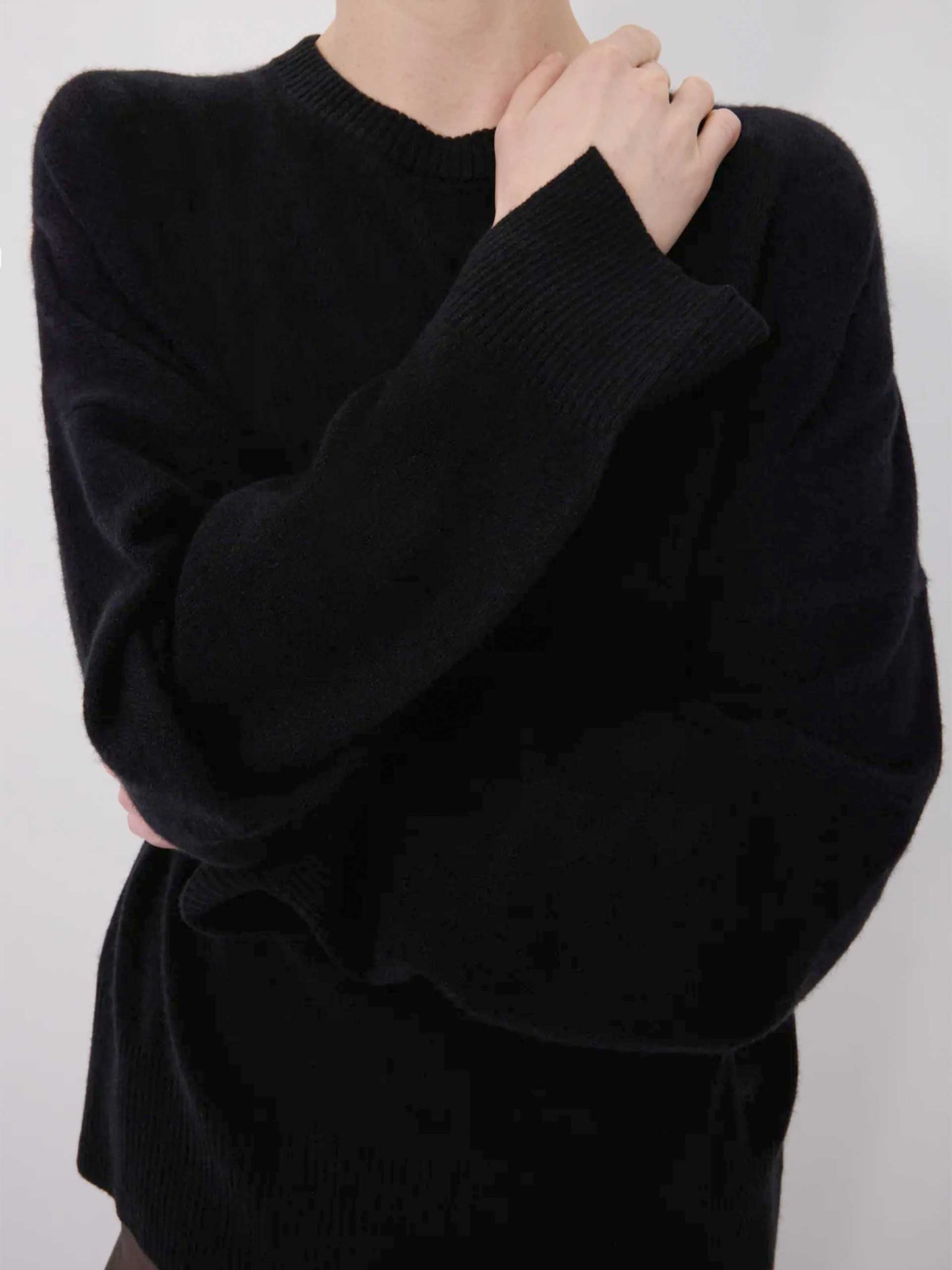 LOULOU DE SAISON - Anaa Pullover aus Kaschmir für Damen in Schwarz - Black