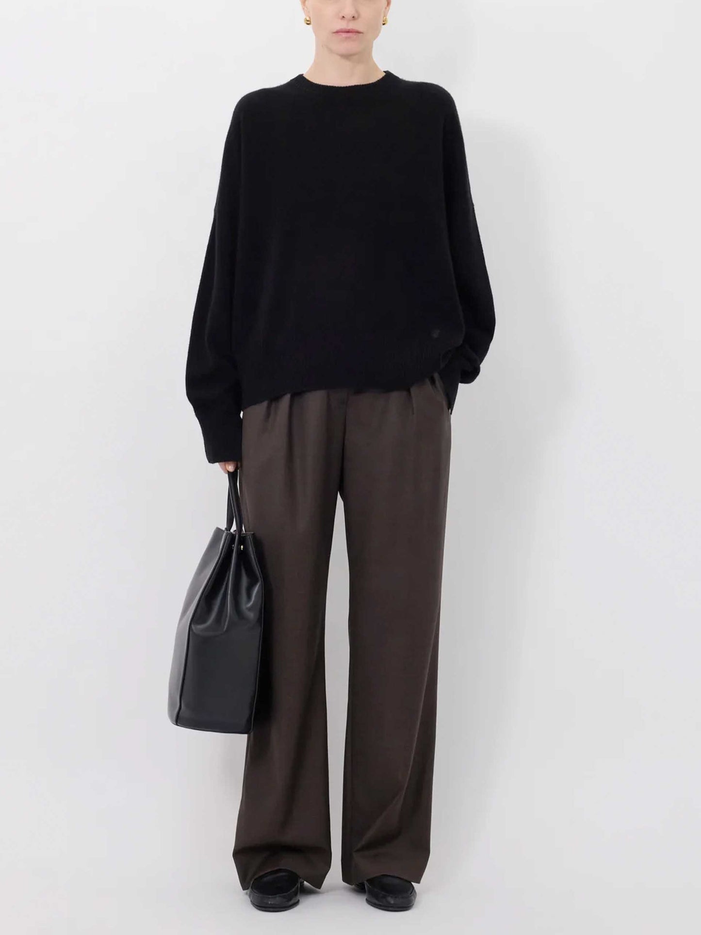 LOULOU DE SAISON - Anaa Pullover aus Kaschmir für Damen in Schwarz - Black
