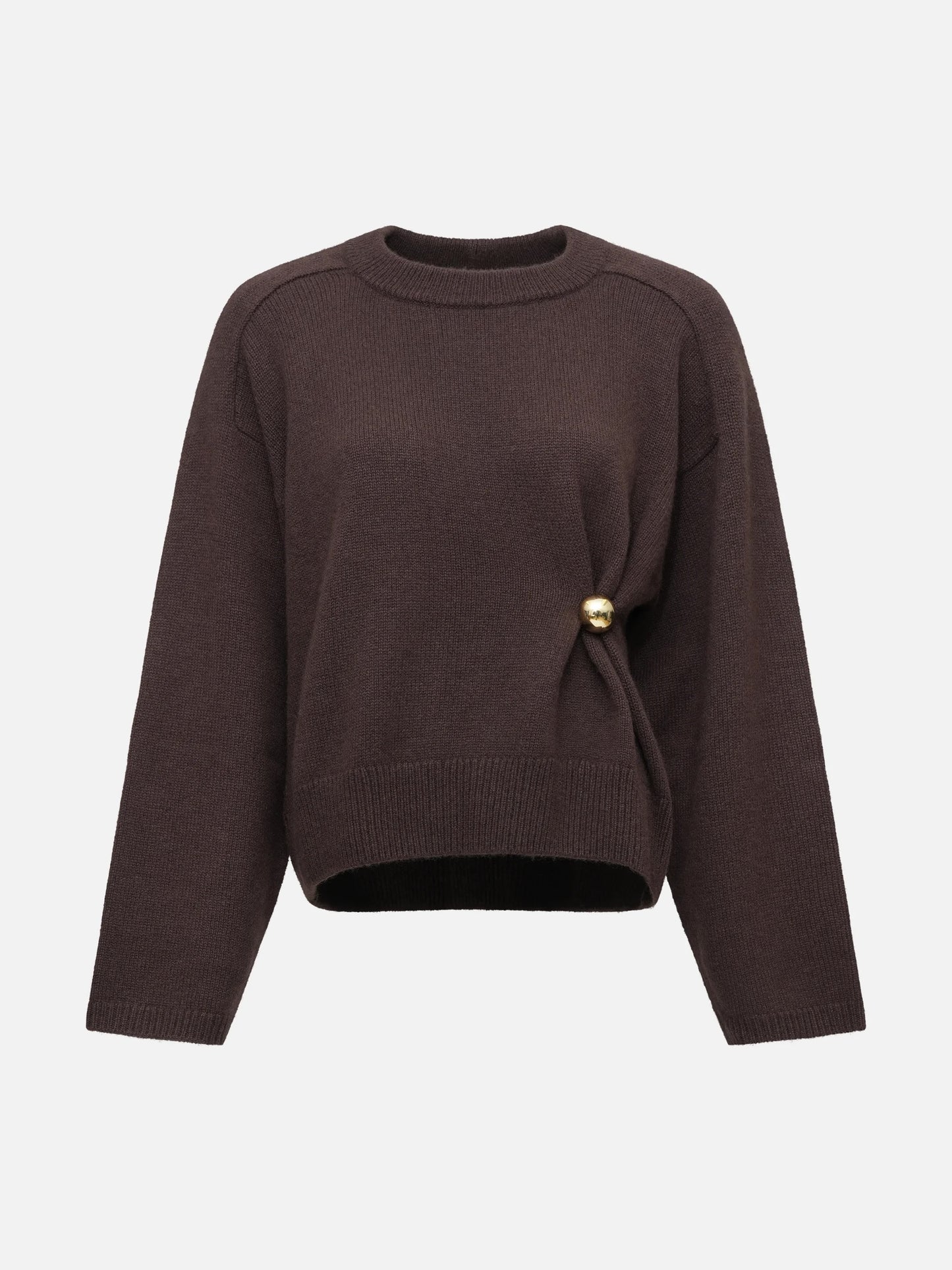 LOULOU DE SAISON - Bill Pullover mit Metall-Detail für Damen in Braun - Brown