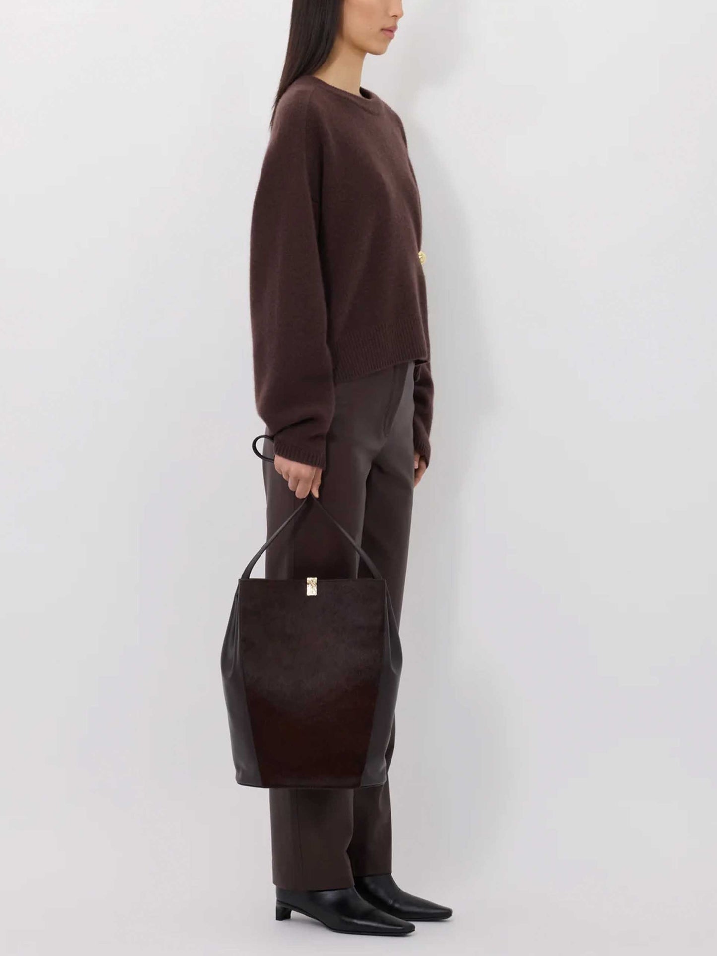 LOULOU DE SAISON - Bill Pullover mit Metall-Detail für Damen in Braun - Brown