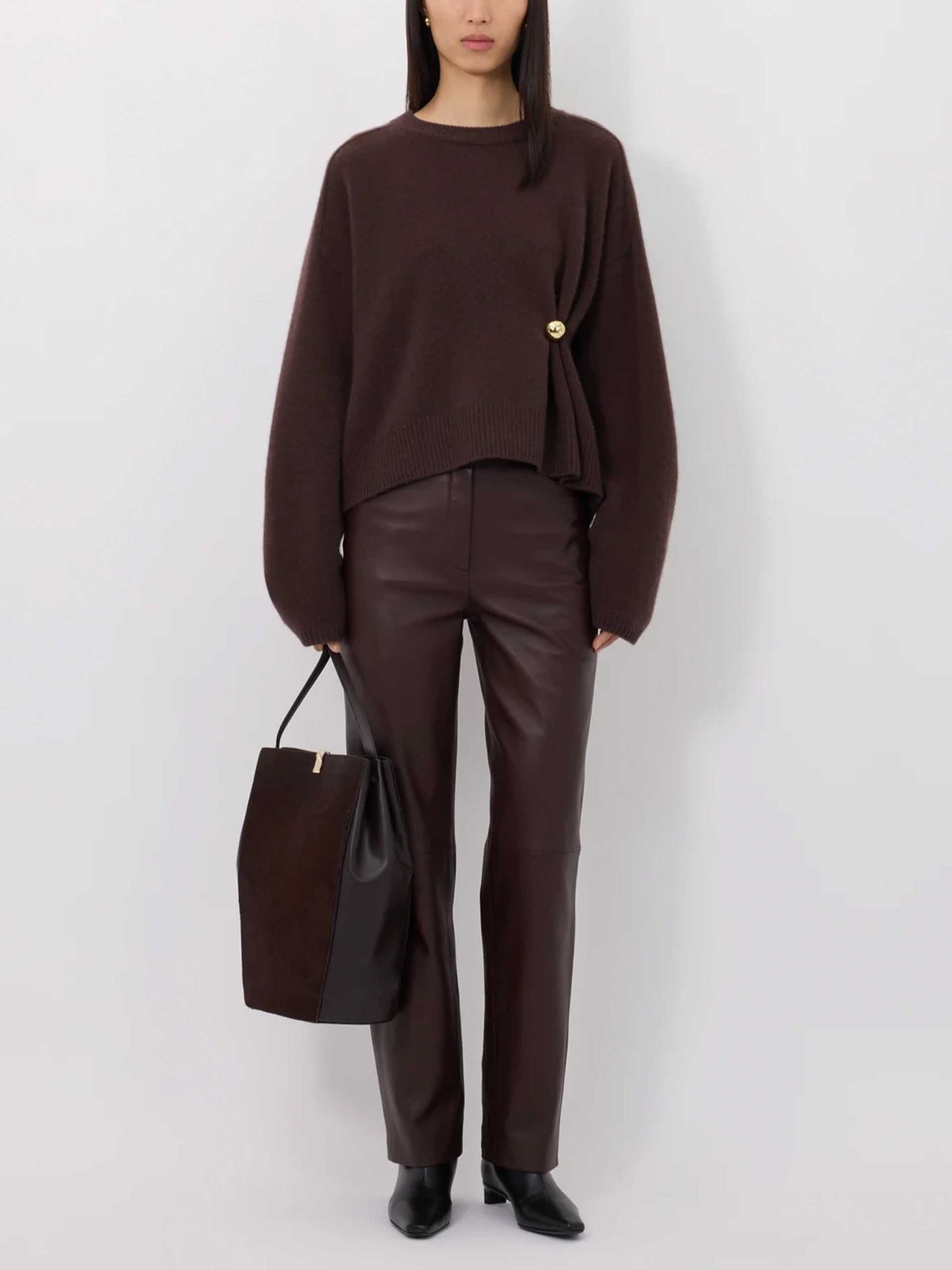 LOULOU DE SAISON - Bill Pullover mit Metall-Detail für Damen in Braun - Brown