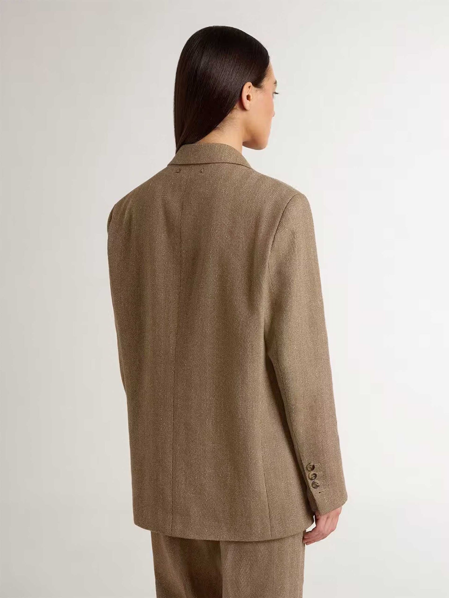 GOLDEN GOOSE - Blazer Maia mit Fischgrätmuster für Damen