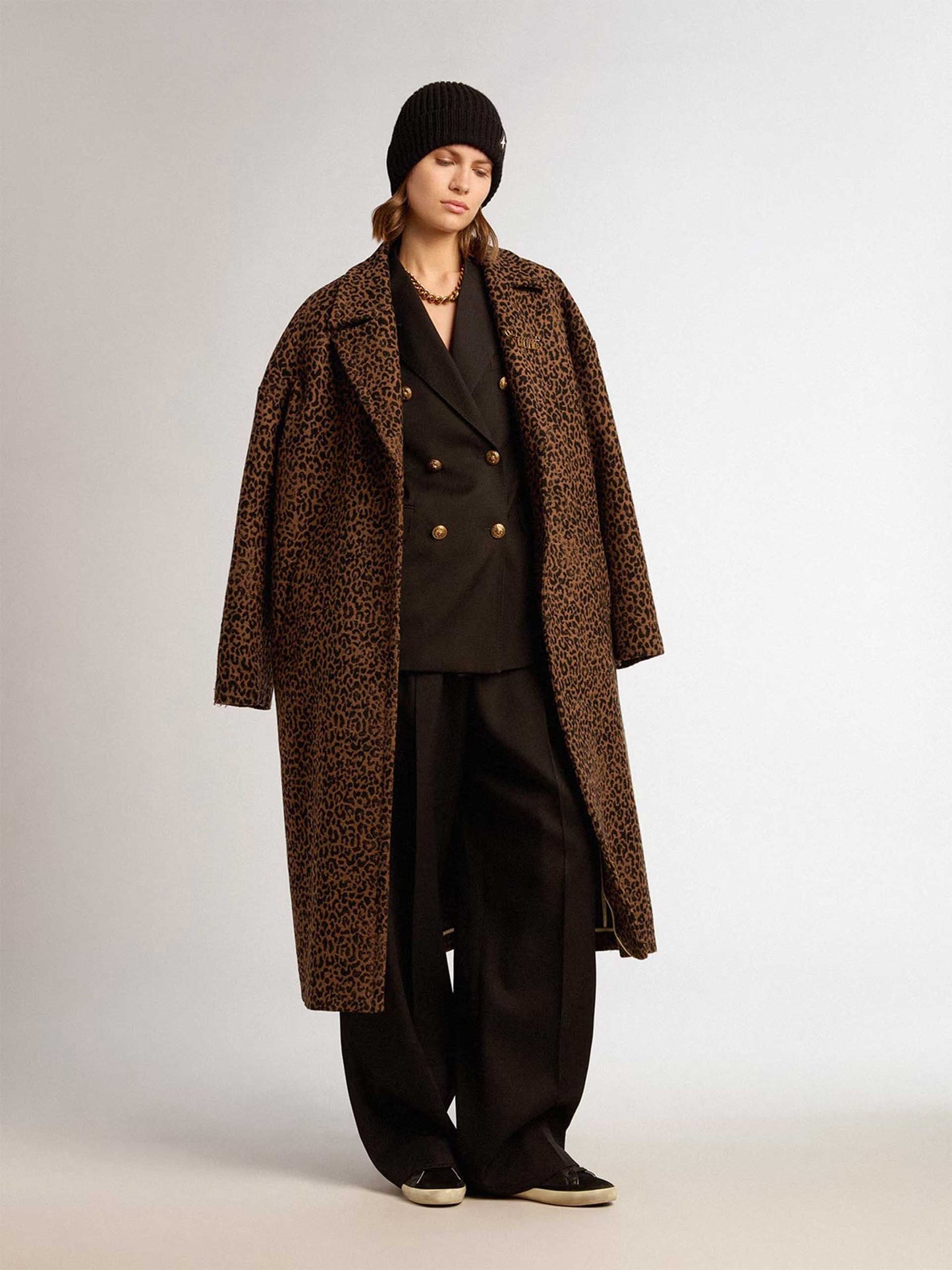 GOLDEN GOOSE - Mantel mit Leoparden-Muster für Damen