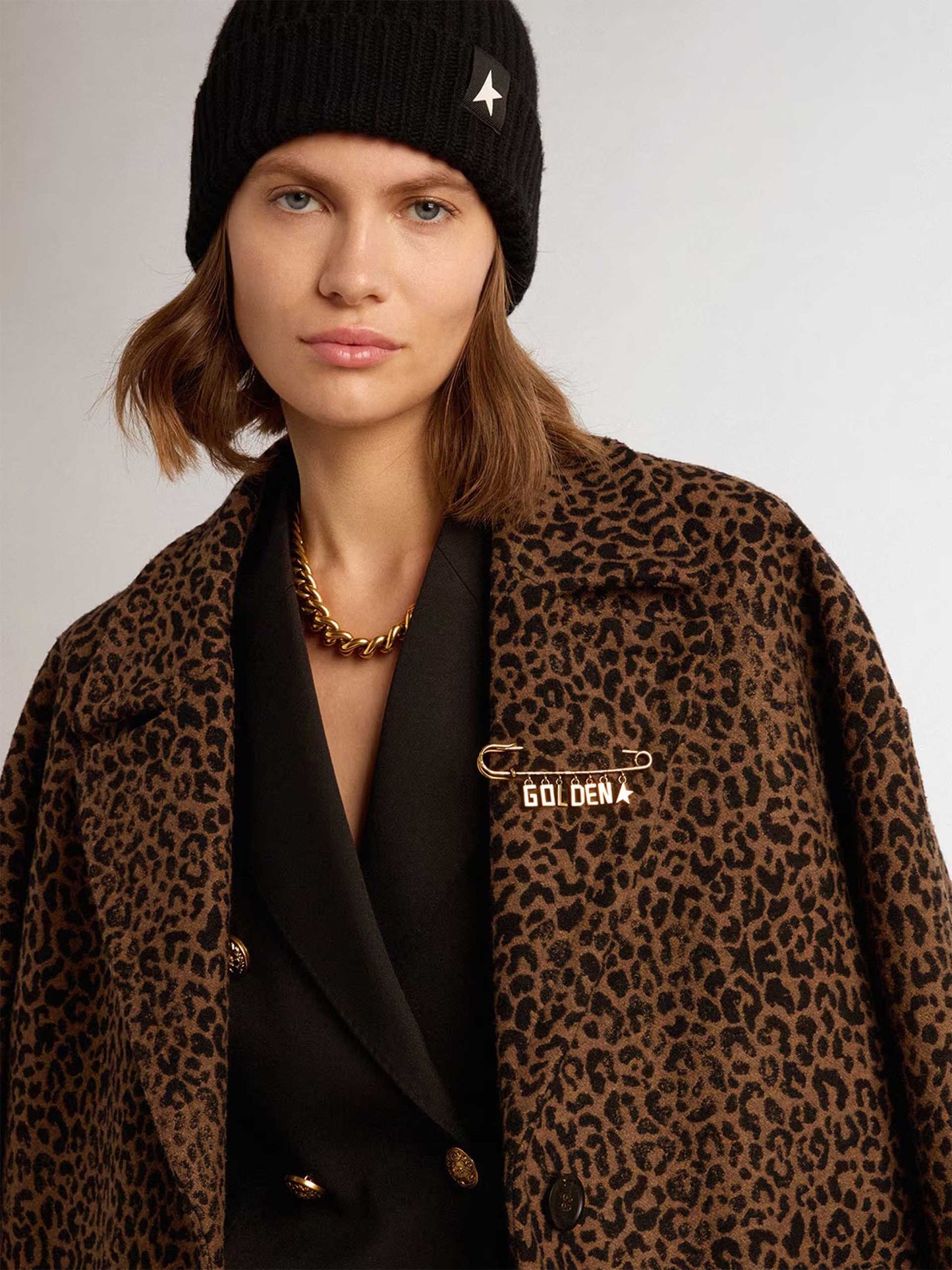GOLDEN GOOSE - Mantel mit Leoparden-Muster für Damen