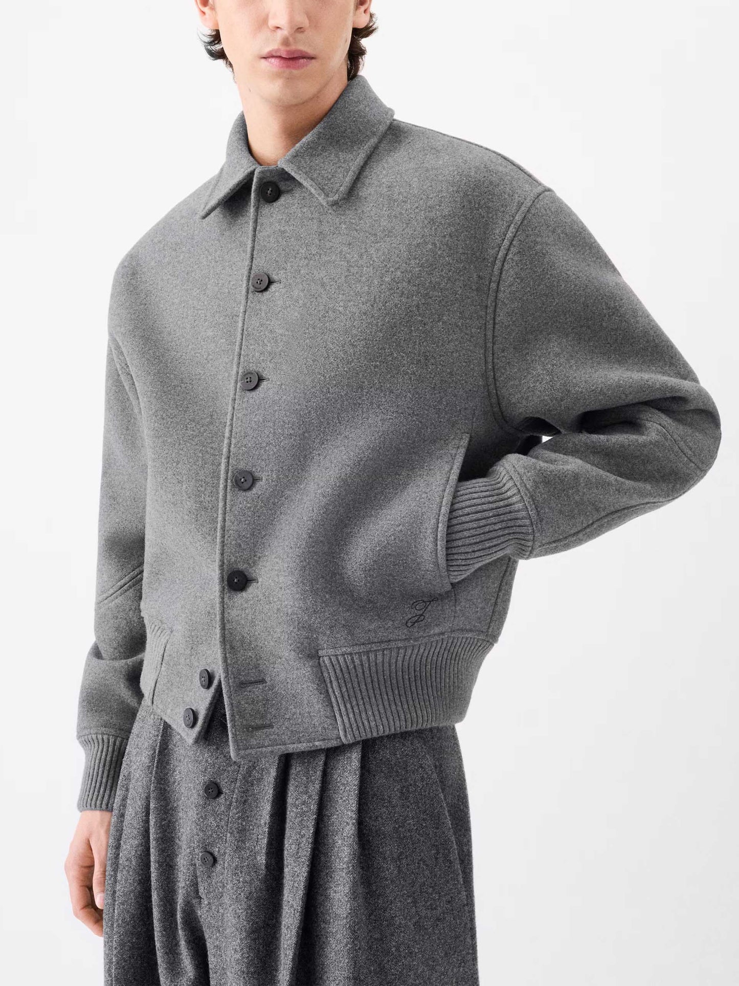 JACQUEMUS - Feltro Blousonjacke aus Wolle für Herren