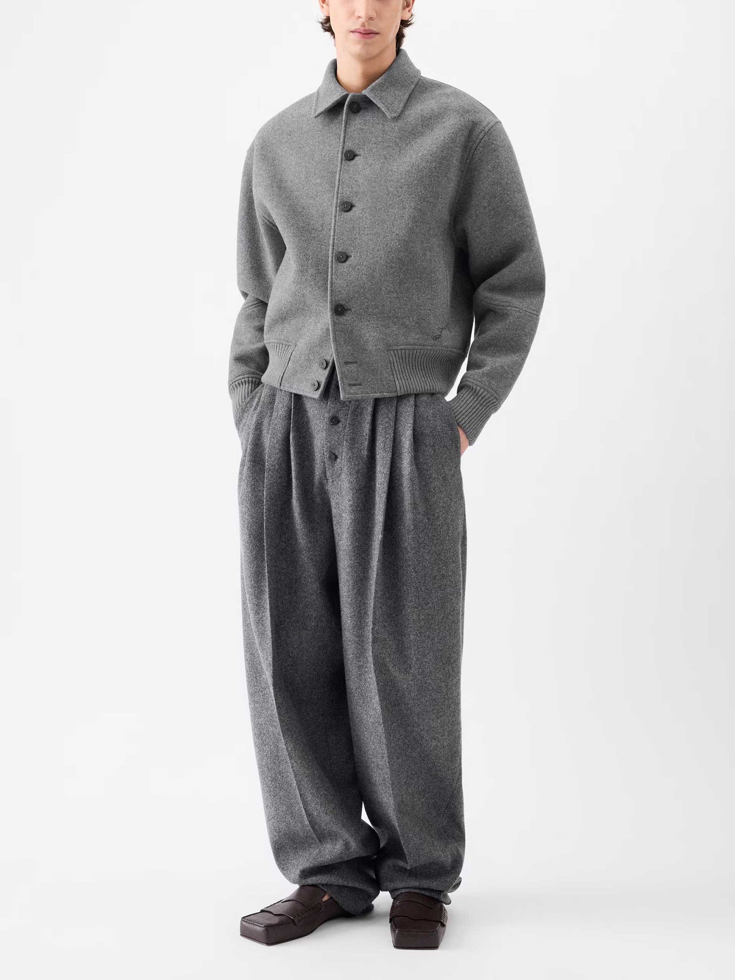 JACQUEMUS - Feltro Blousonjacke aus Wolle für Herren