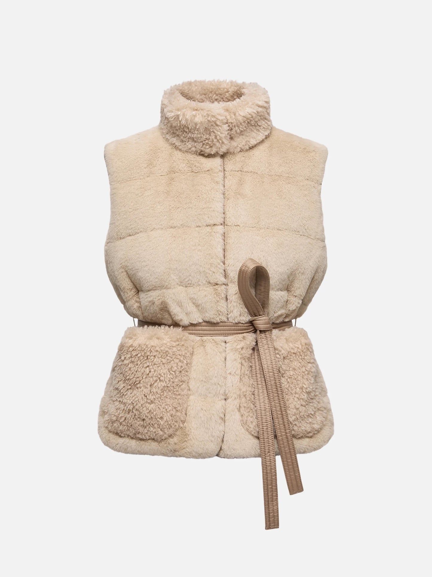 MONCLER - Joui Daunenweste aus Kunstfell für Damen