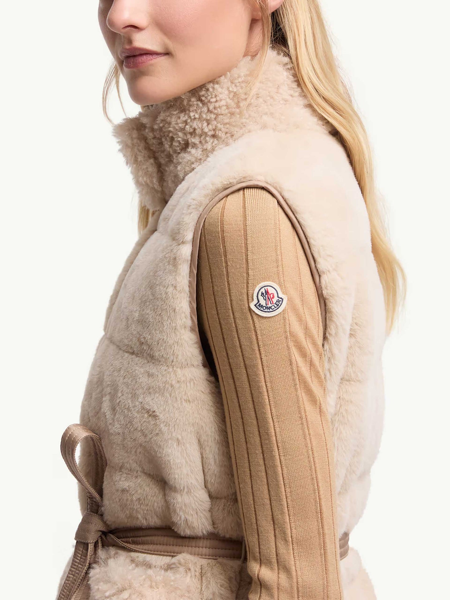 MONCLER - Joui Daunenweste aus Kunstfell für Damen