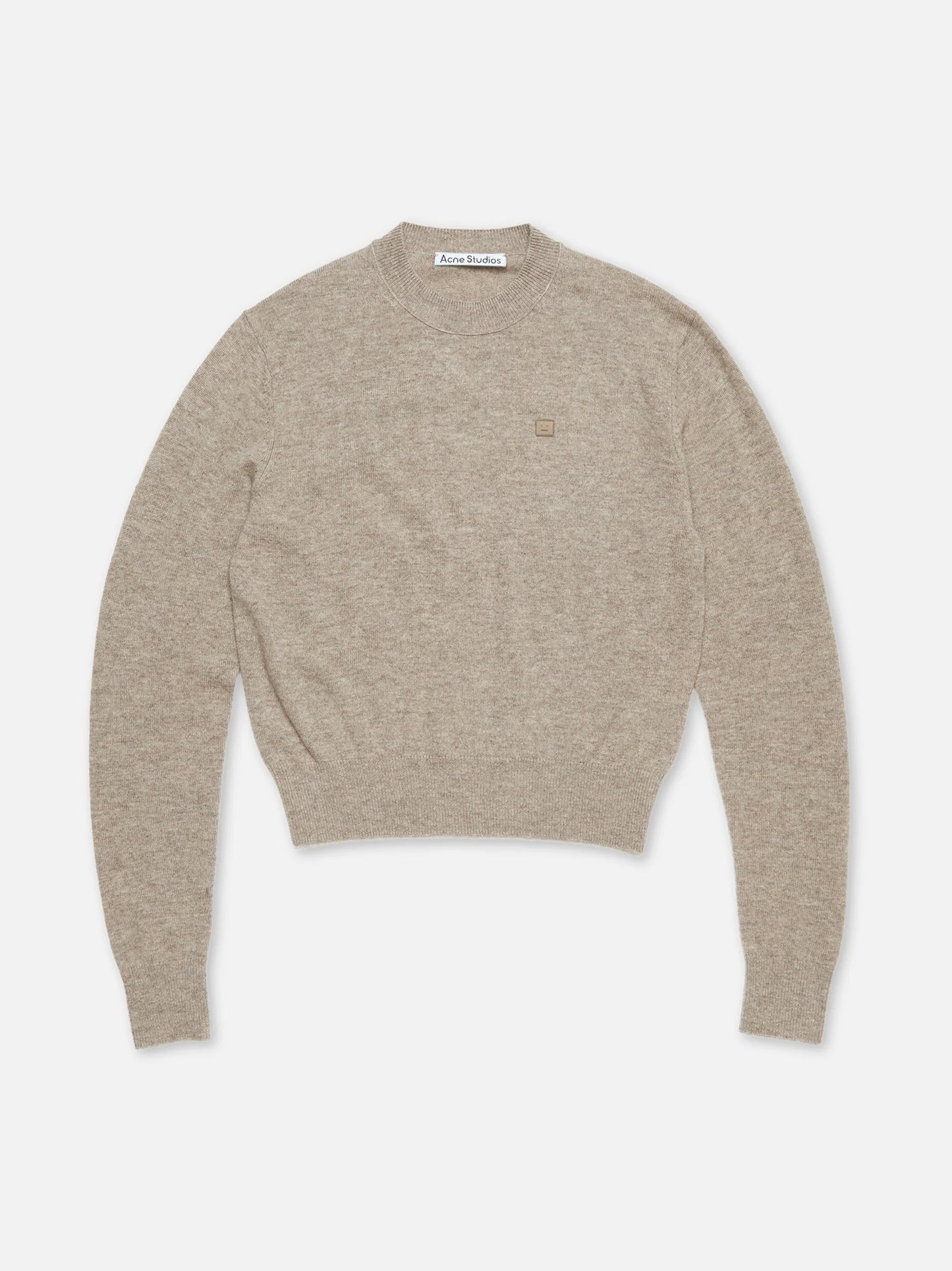 ACNE STUDIOS - Pullover mit Face-Logo aus Wolle