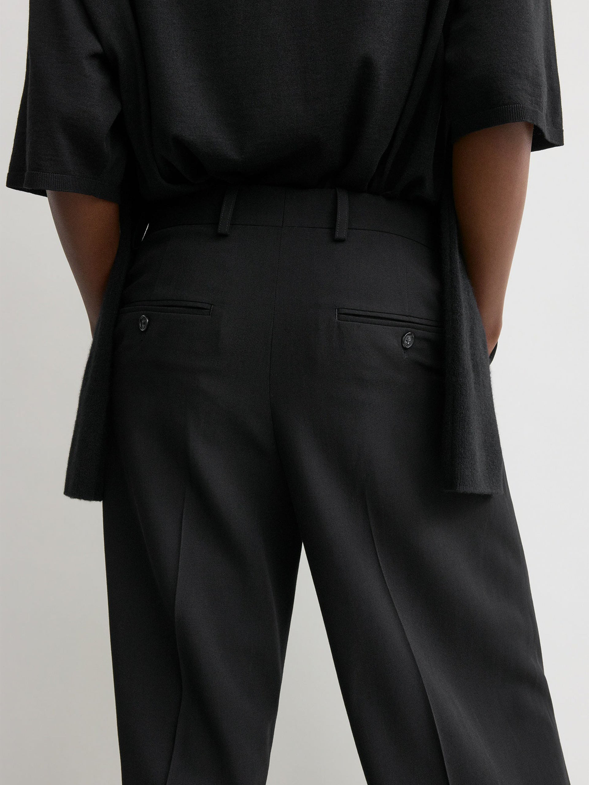 TOTEME - Weite Hose aus Wollgemisch für Damen in Schwarz - Black