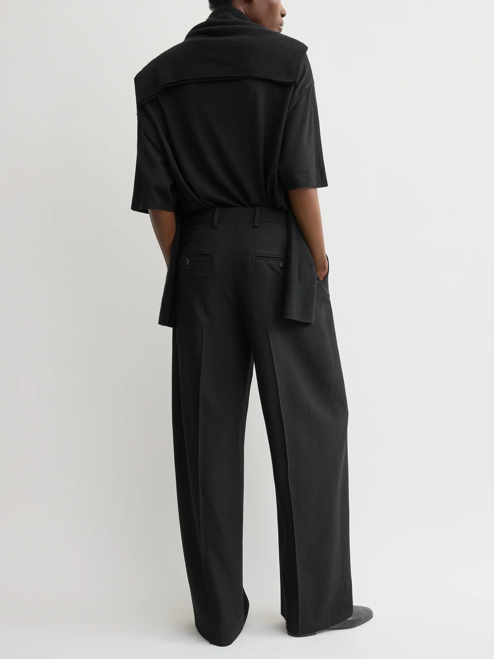 TOTEME - Weite Hose aus Wollgemisch für Damen in Schwarz - Black