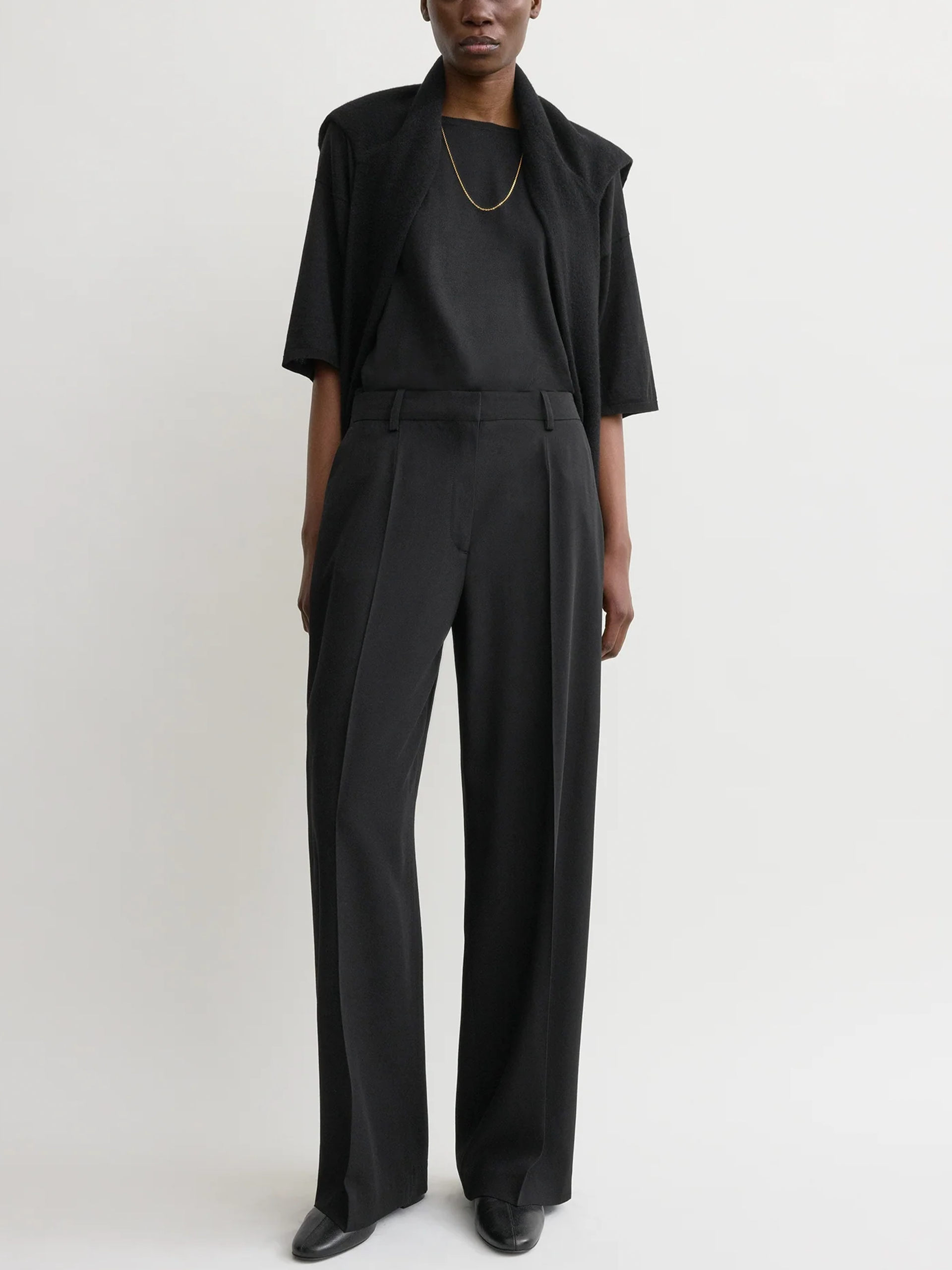 TOTEME - Weite Hose aus Wollgemisch für Damen in Schwarz - Black