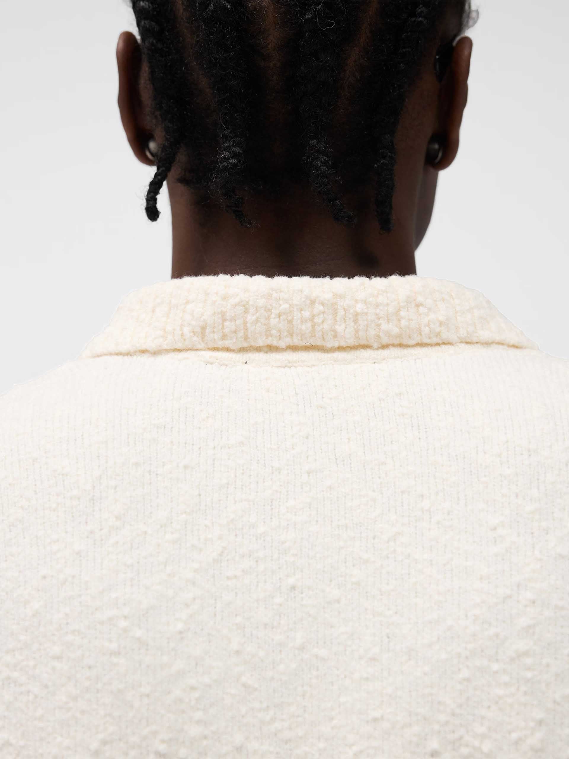 REPRESENT - Polo-Pullover mit Logo-Stickerei für Herren in Alt-Weiß - Old-white