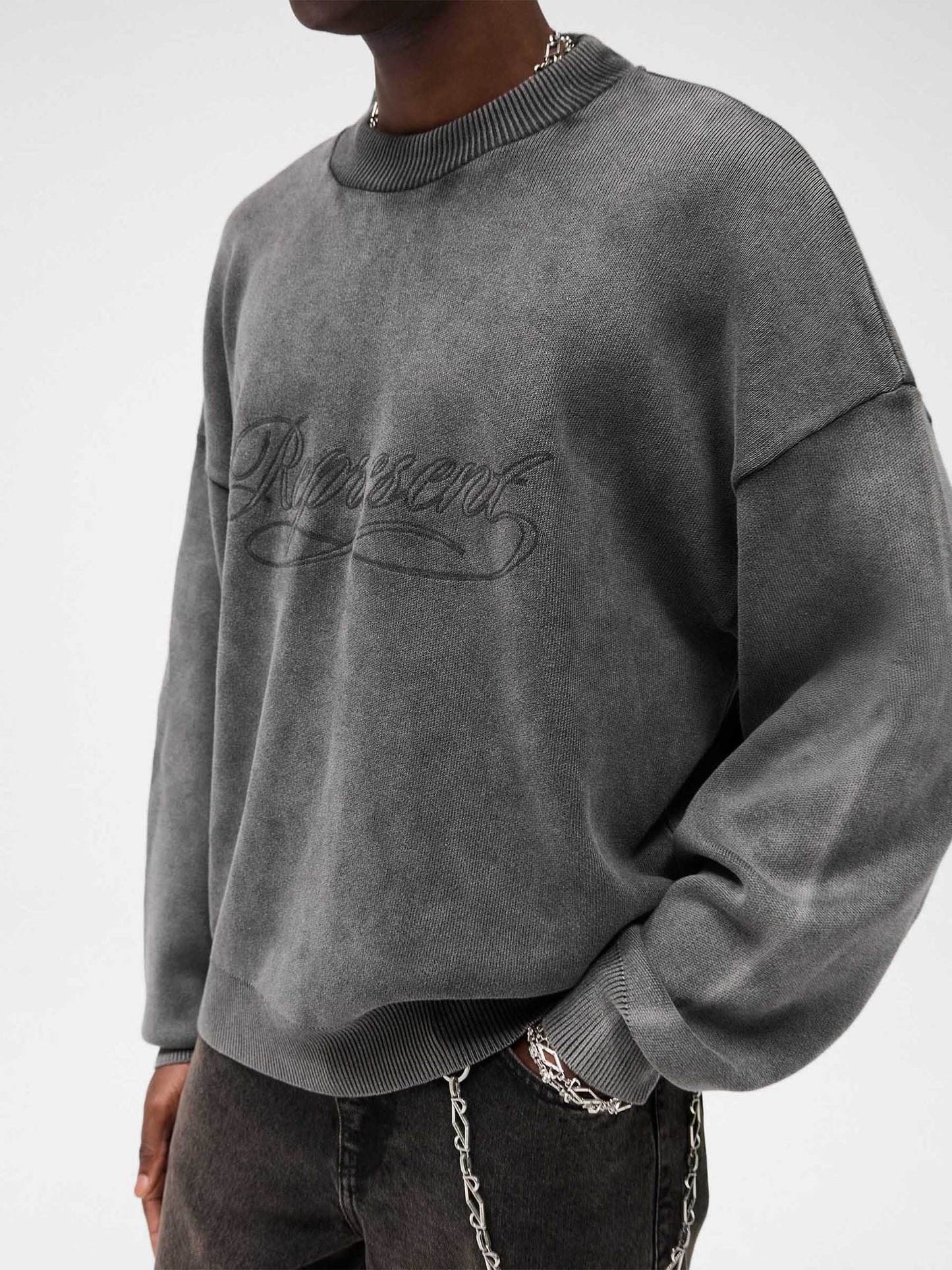 REPRESENT - Pullover mit Logo-Schriftzug für Herren