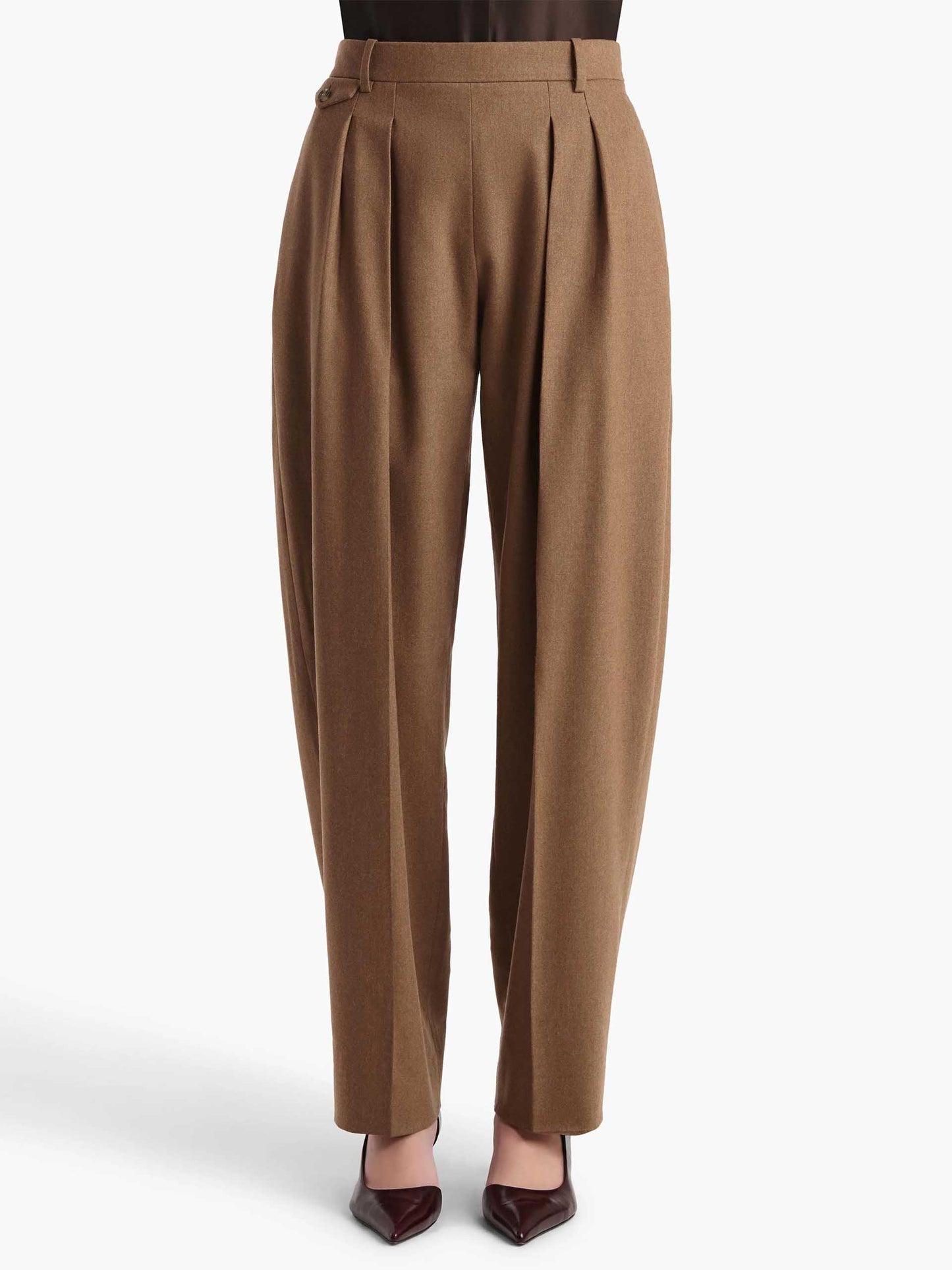 KHAITE - Dugan Hose mit Bundfalten für Damen