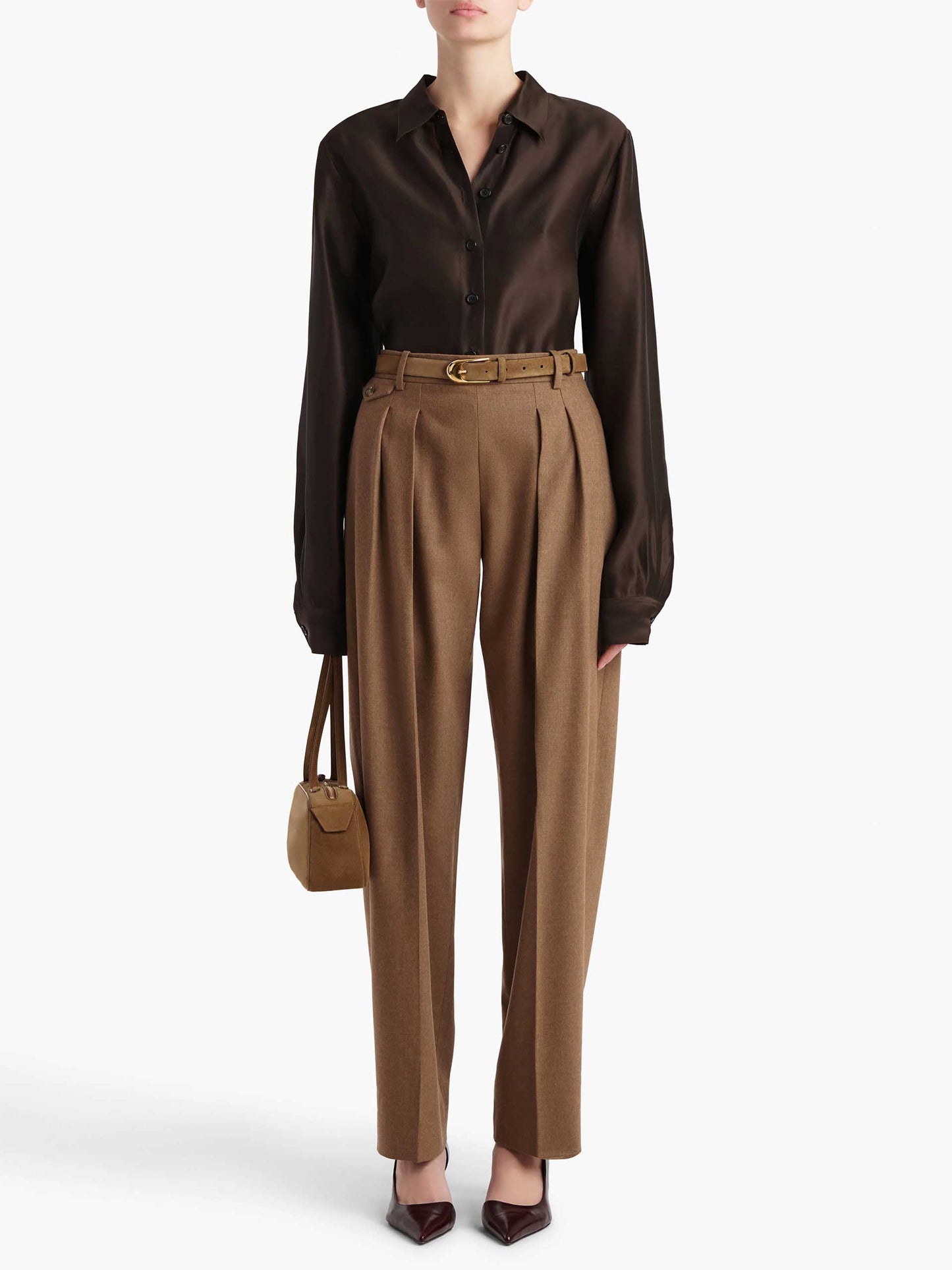 KHAITE - Dugan Hose mit Bundfalten für Damen