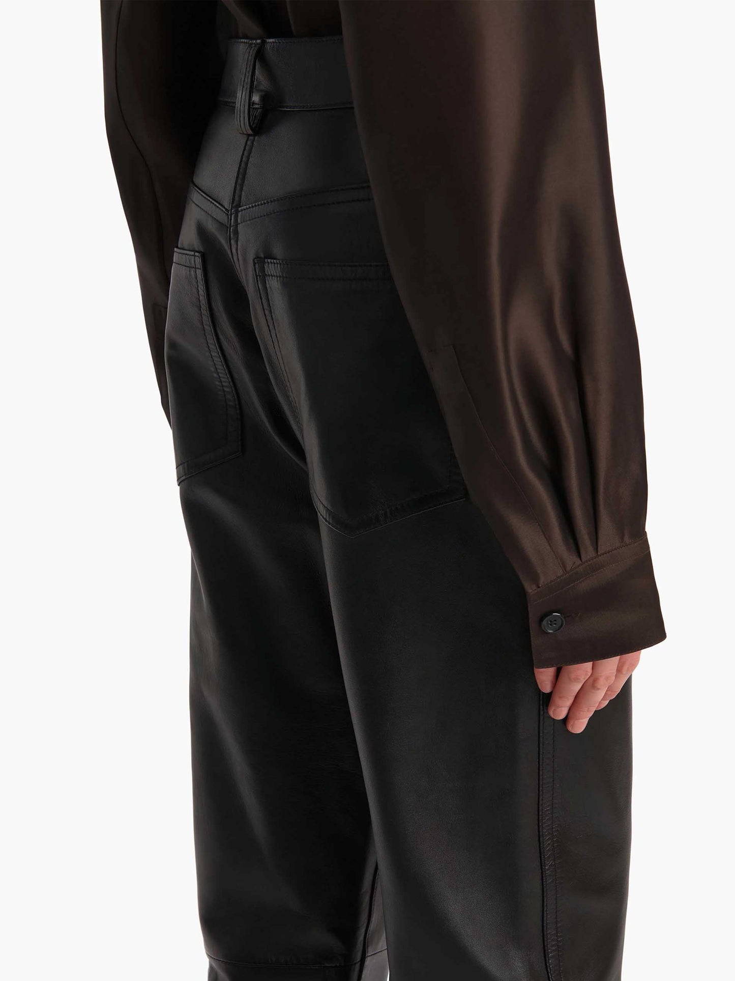 KHAITE - Callum Hose aus Leder für Damen