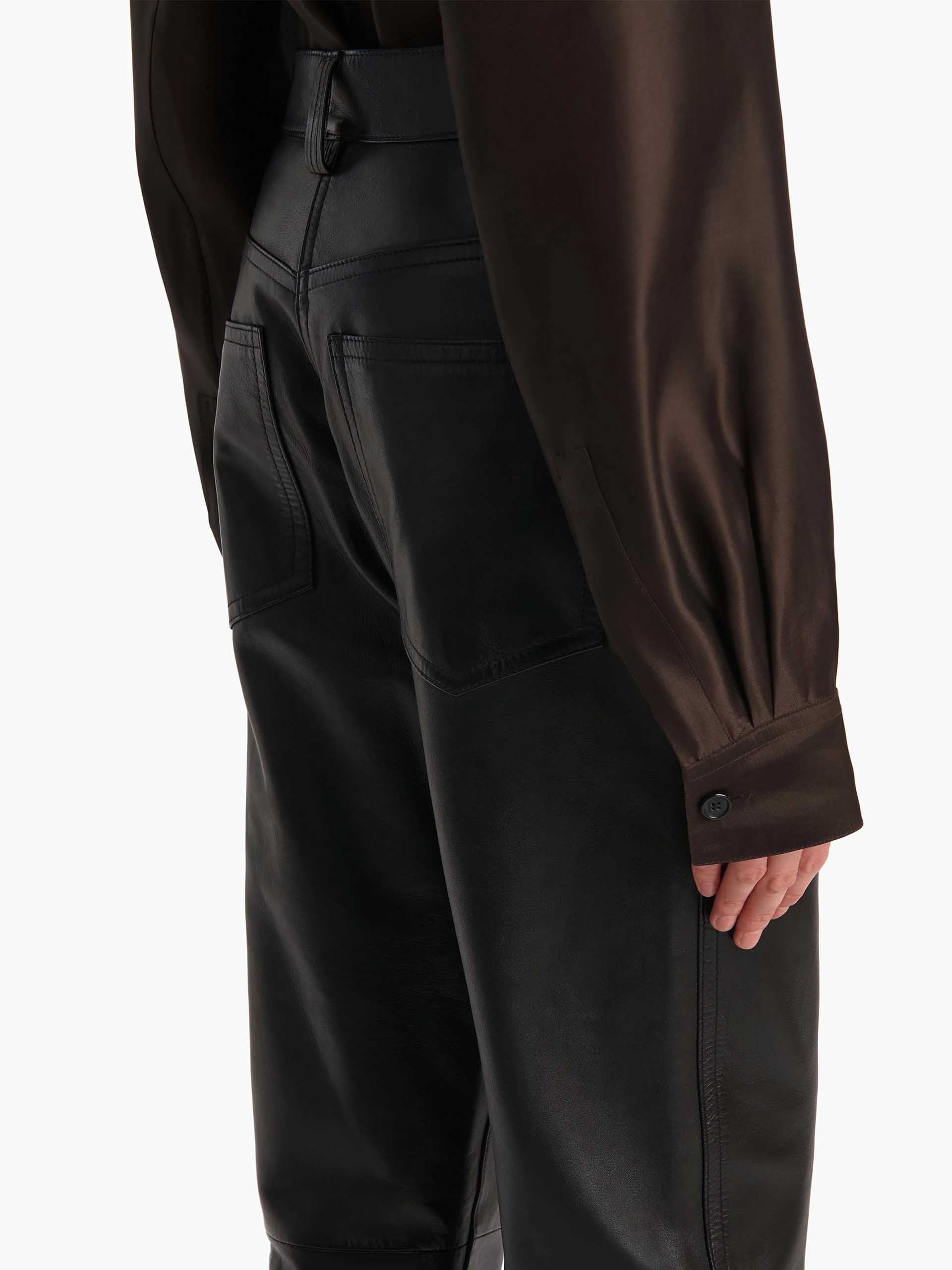 KHAITE - Callum Hose aus Leder für Damen