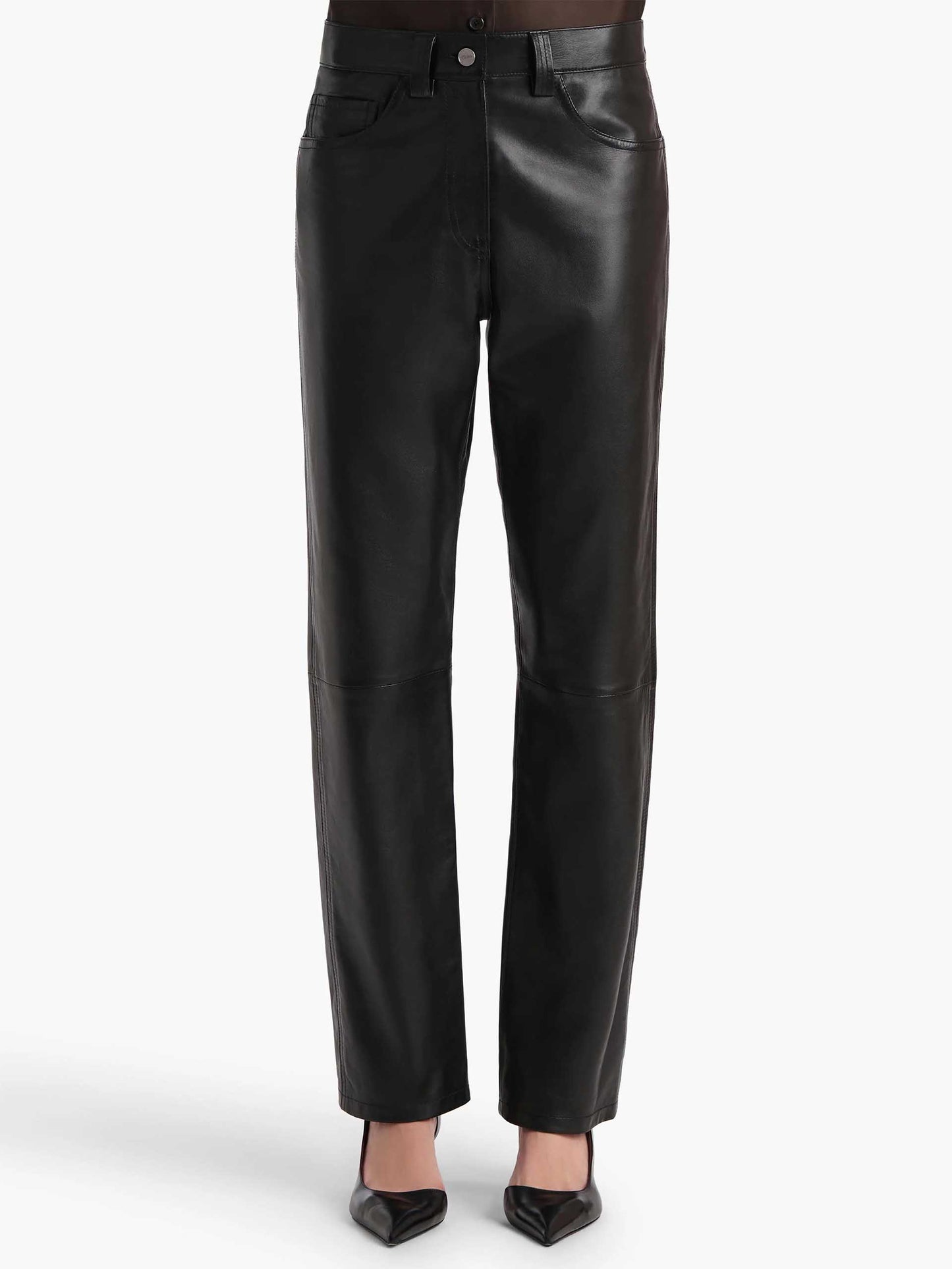 KHAITE - Callum Hose aus Leder für Damen
