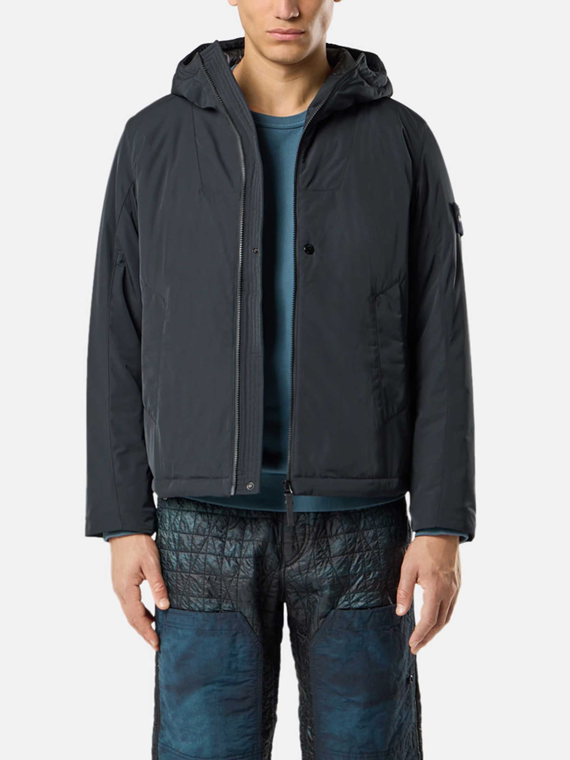 STONE ISLAND - Wattierte Jacke aus Mikro-Twill für Herren