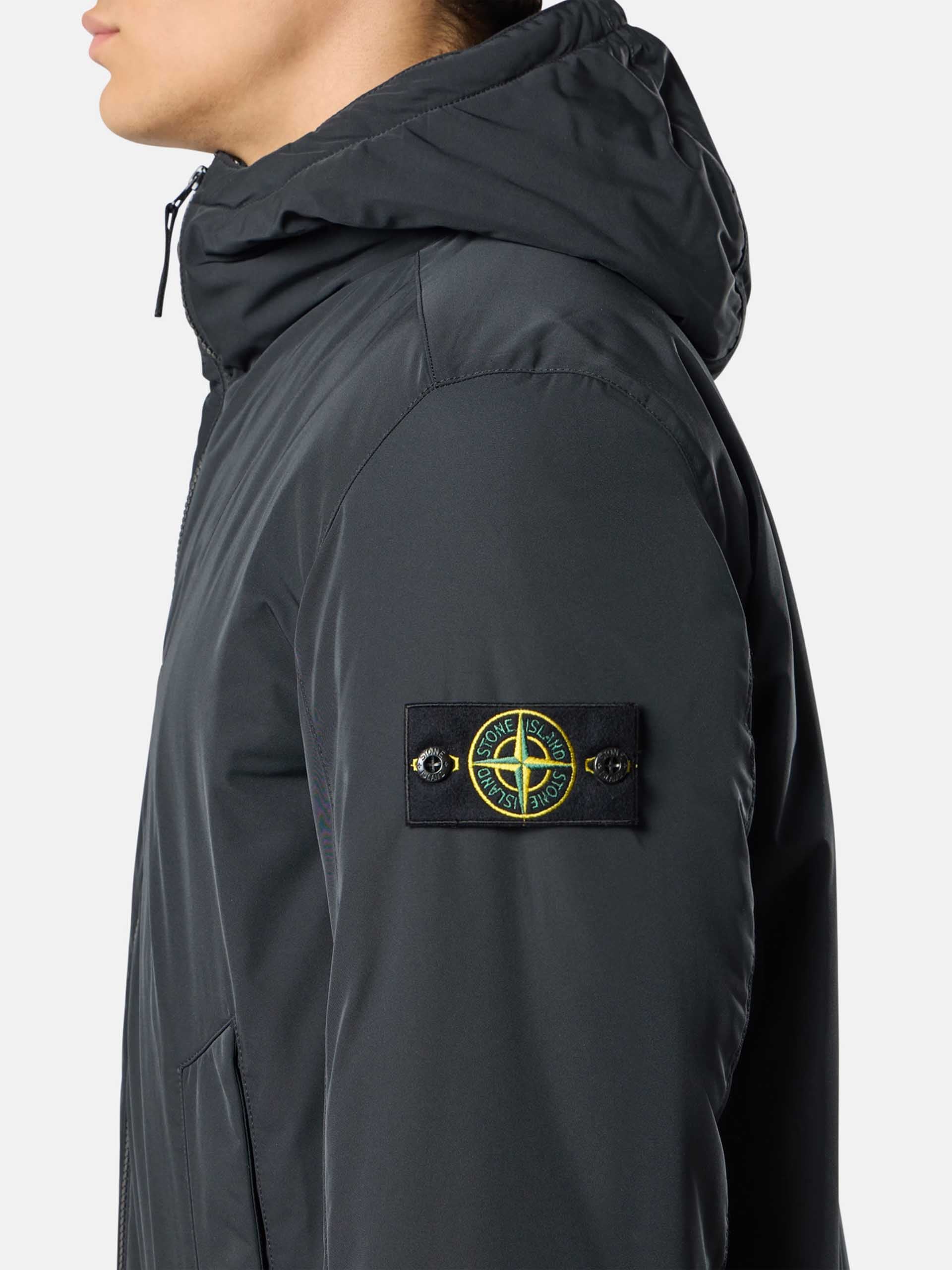 STONE ISLAND - Wattierte Jacke aus Mikro-Twill für Herren