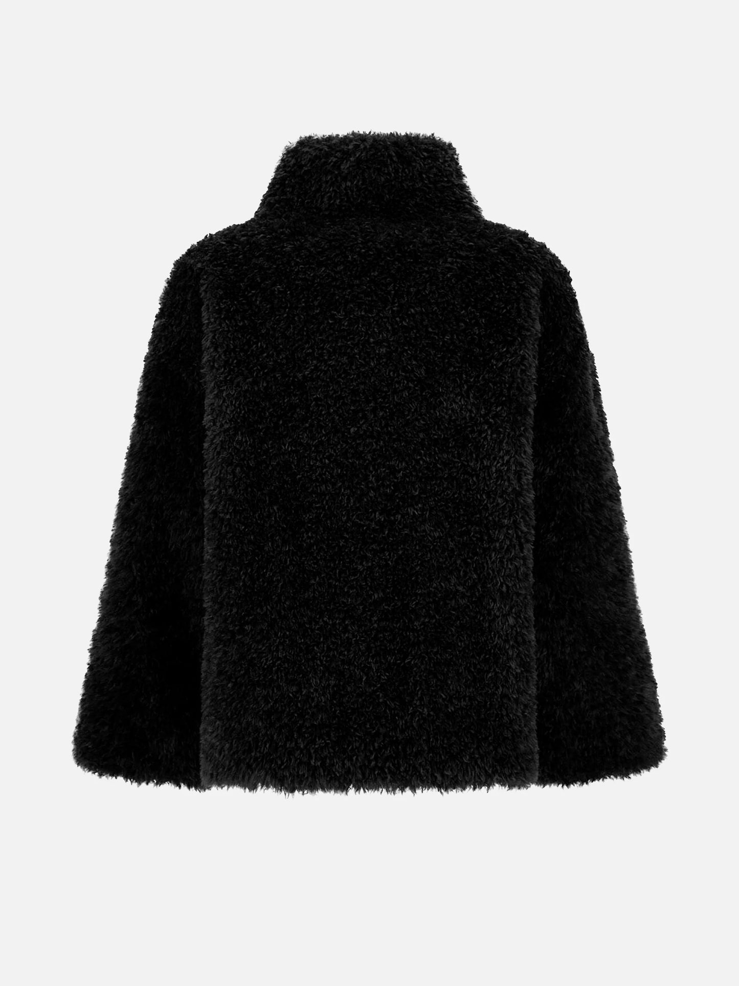 HERNO - Cape aus Faux-Shearling für Damen in Schwarz - Black
