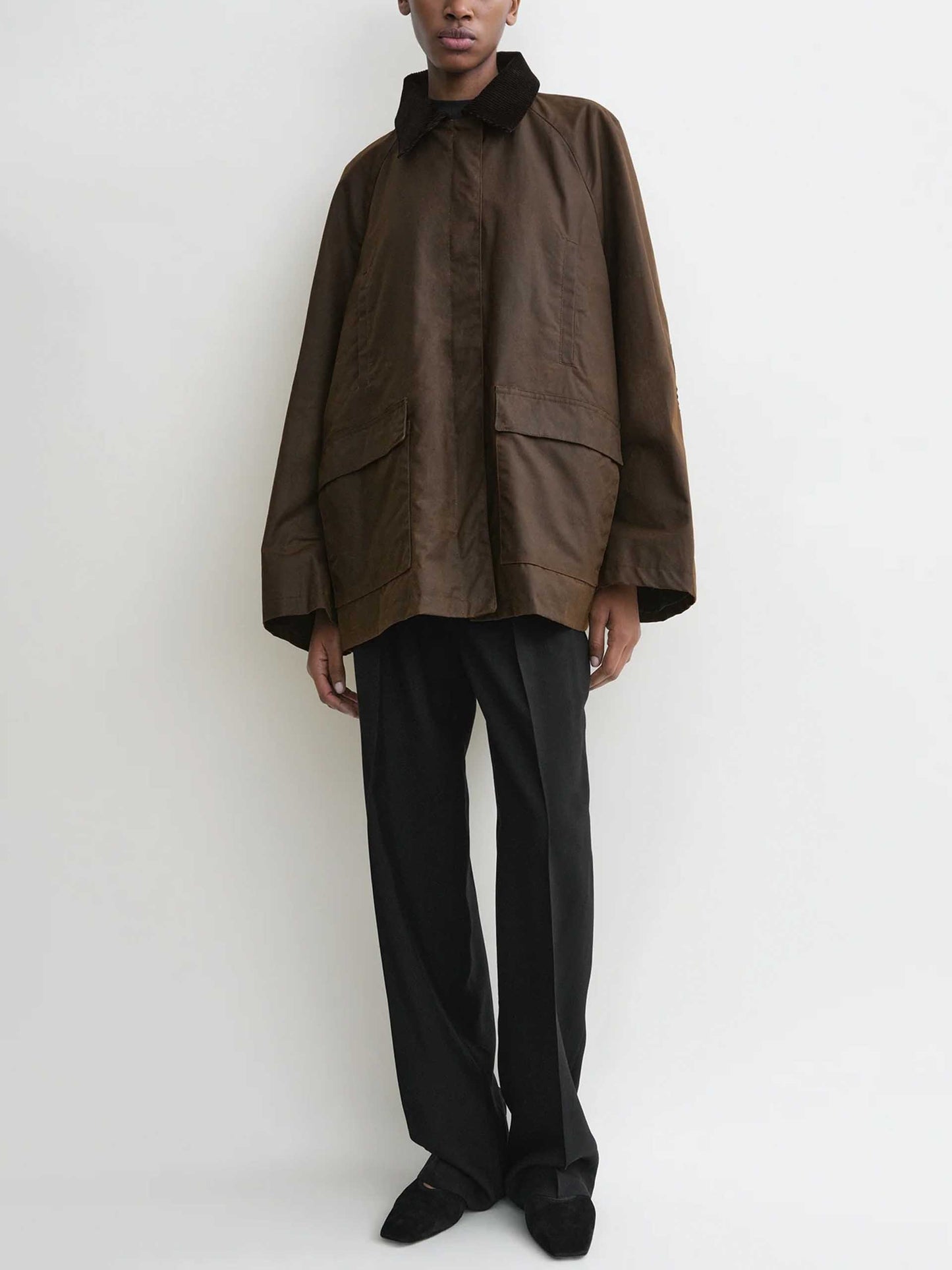 Toteme – Country Jacke aus gewachster Baumwolle für Damen Braun - Brown