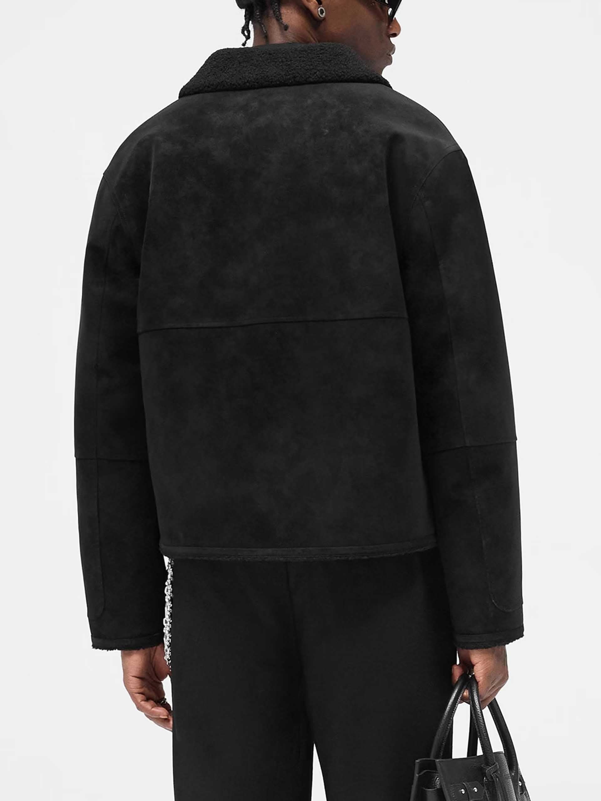REPRESENT - Faux-Shearling Jacke für Herren in Schwarz - Black