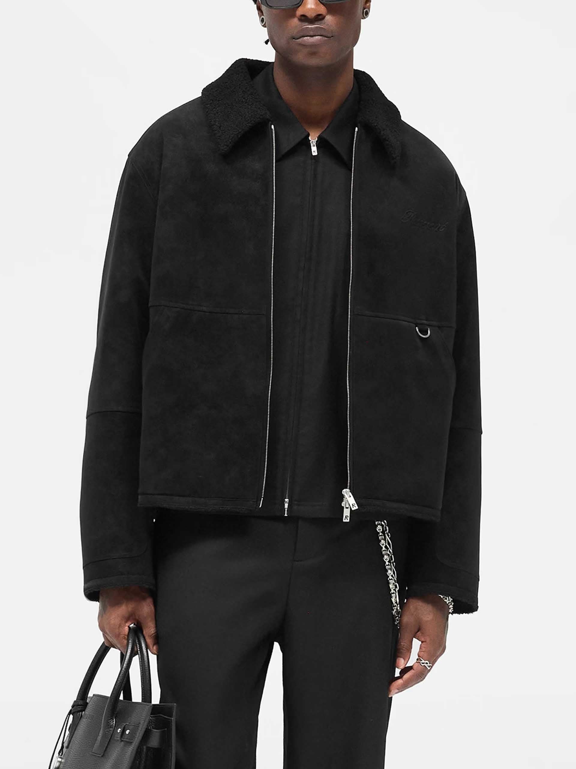 REPRESENT - Faux-Shearling Jacke für Herren in Schwarz - Black