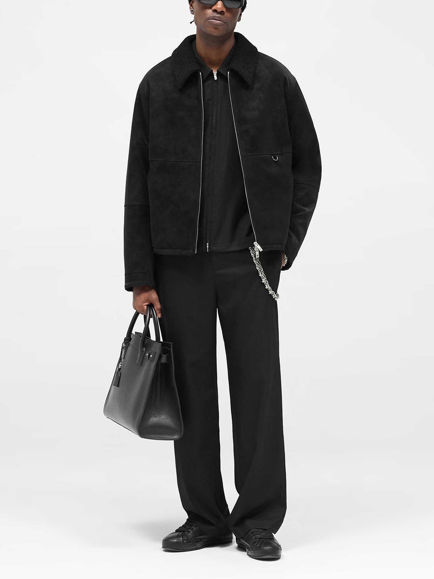 REPRESENT - Faux-Shearling Jacke für Herren in Schwarz - Black