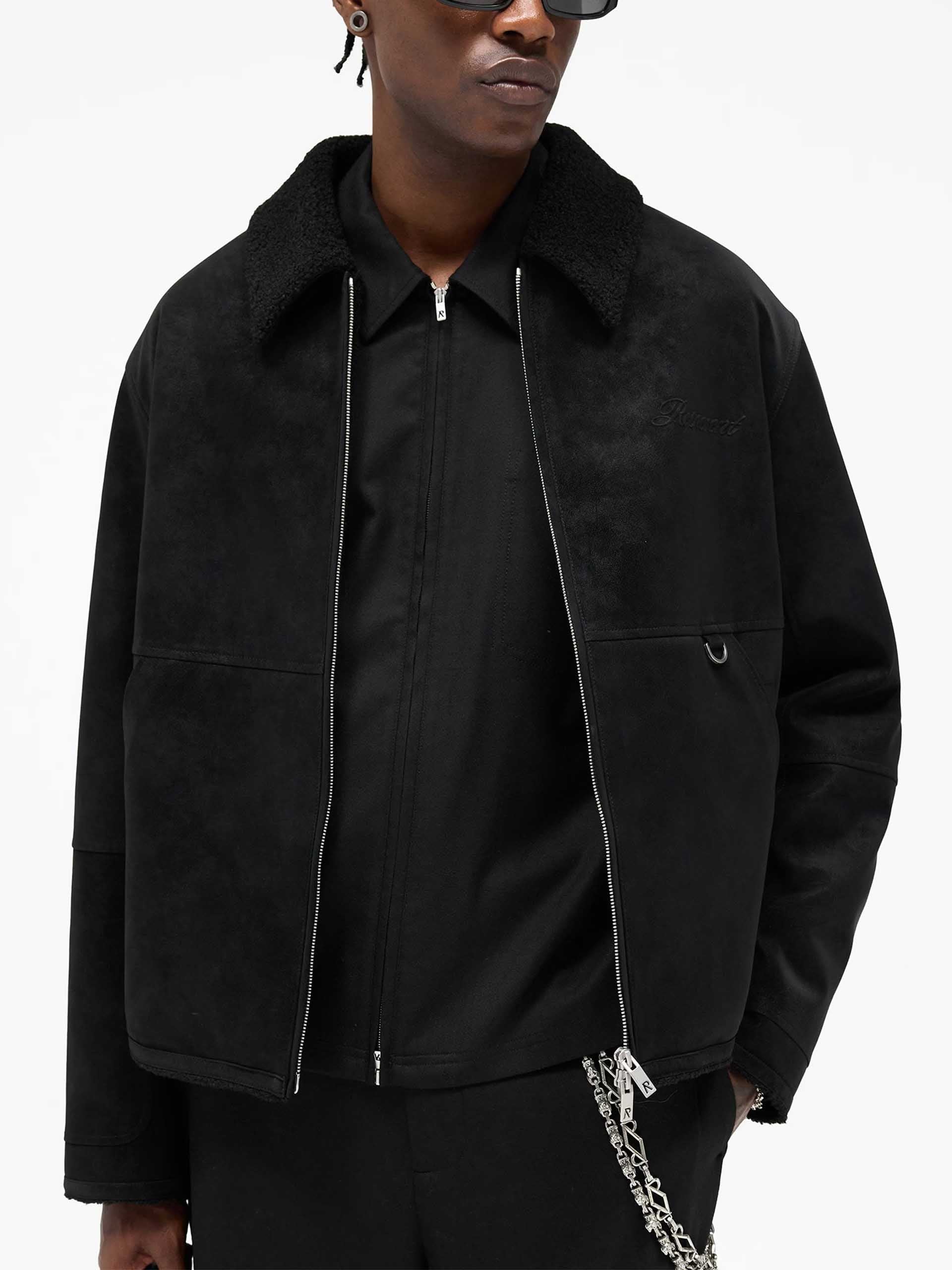 REPRESENT - Faux-Shearling Jacke für Herren in Schwarz - Black