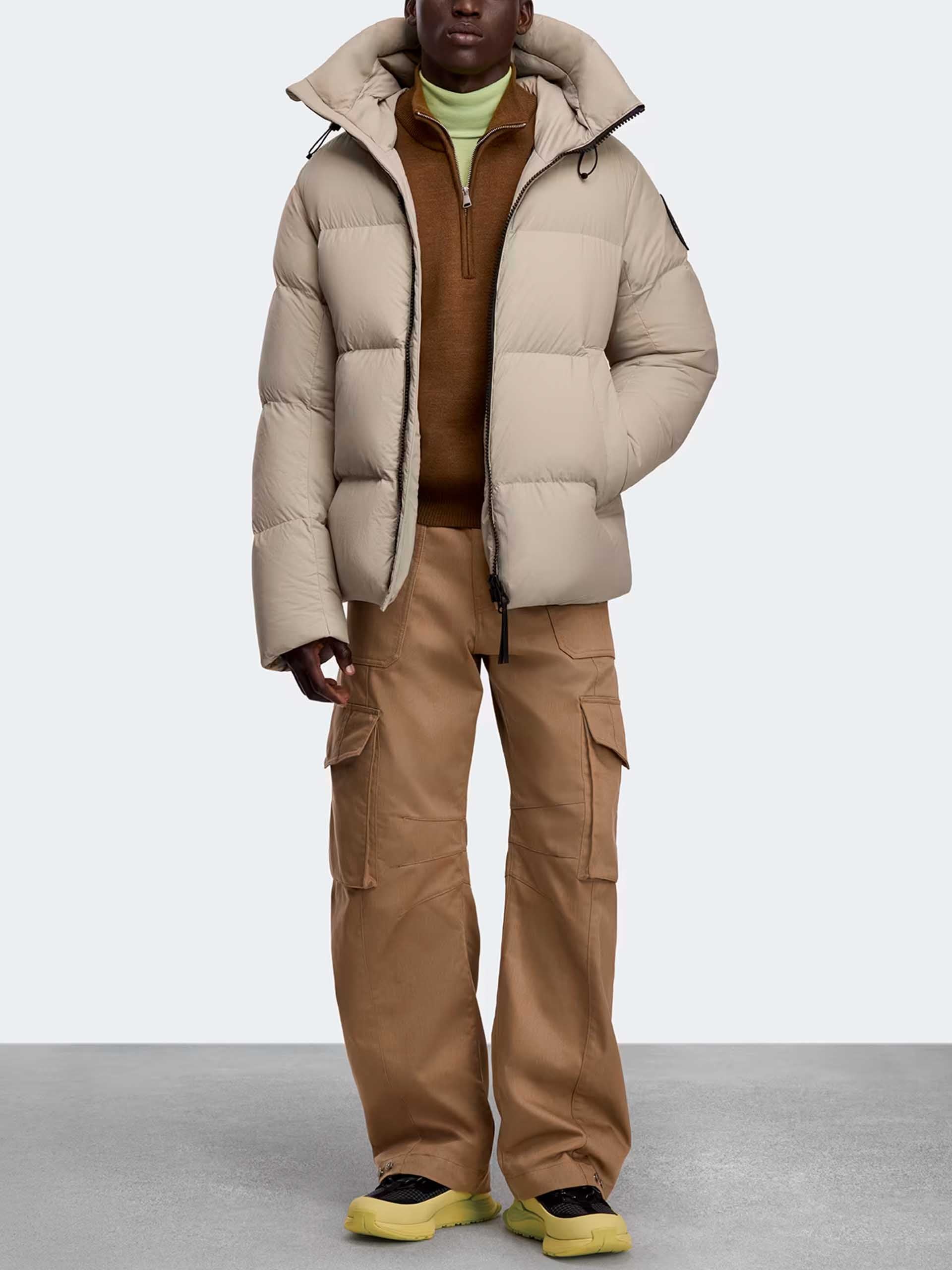 CANADA GOOSE - Crofton Black Label Pufferjacke für Herren in Sand Grau - Sand grey