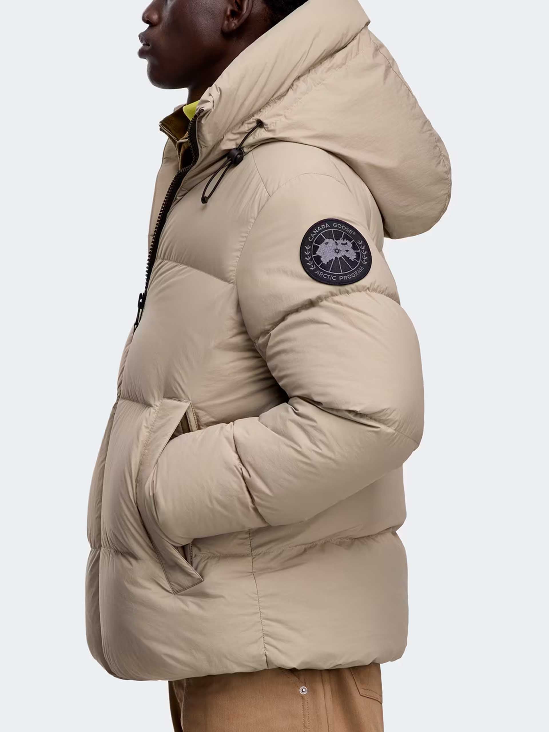 CANADA GOOSE - Crofton Black Label Pufferjacke für Herren in Sand Grau - Sand grey