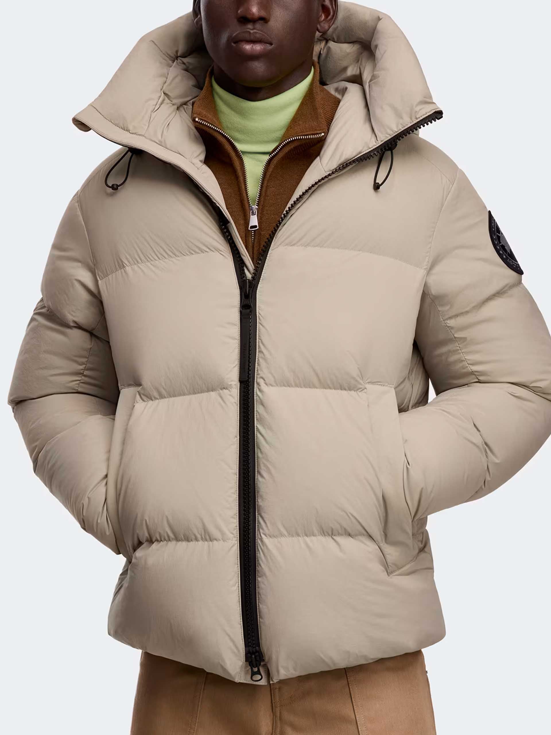 CANADA GOOSE - Crofton Black Label Pufferjacke für Herren in Sand Grau - Sand grey