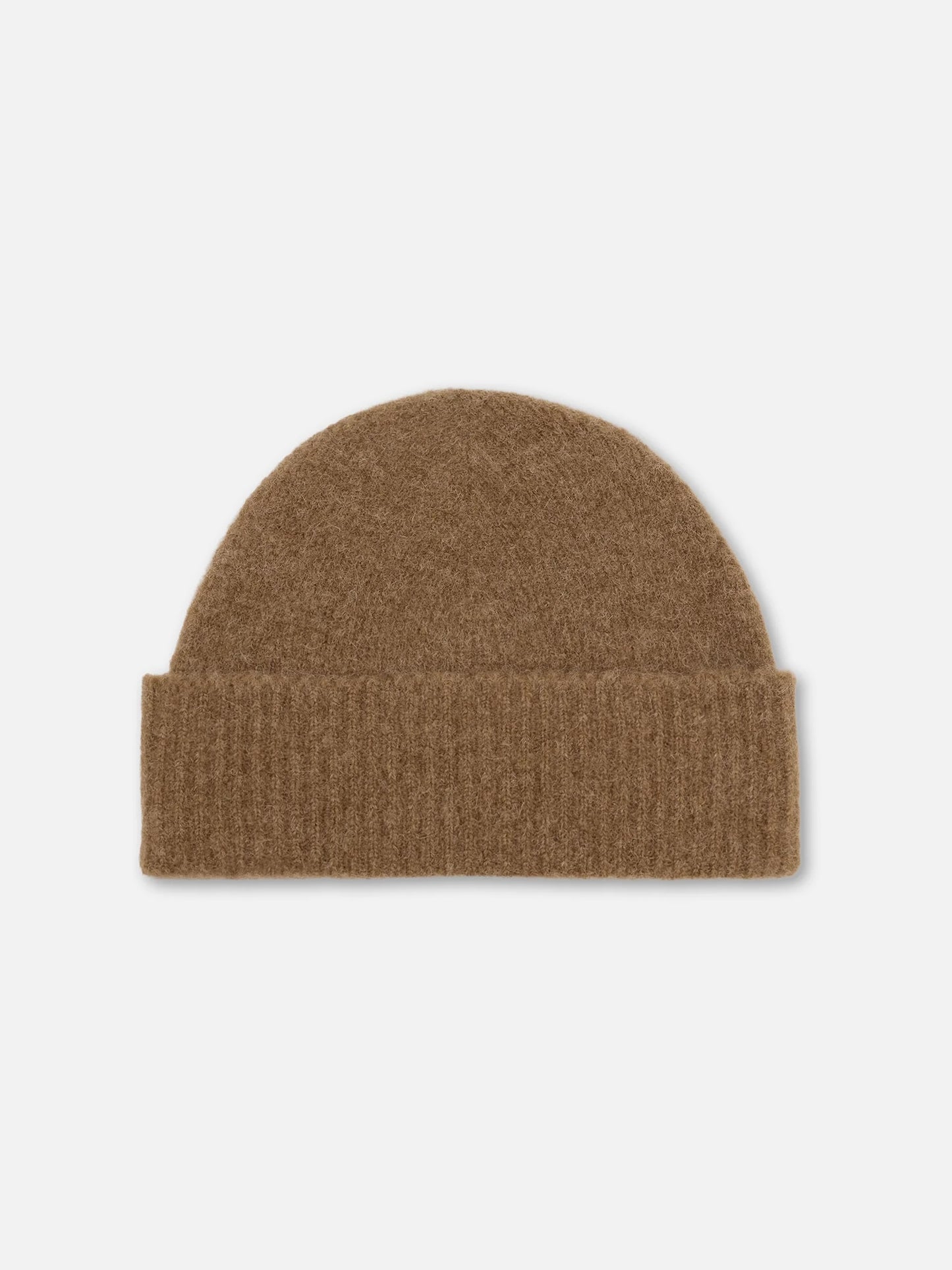AMI PARIS - Ami De Coeur Mütze aus Alpakastrick in Braun / Off-White - Brown / Off-White