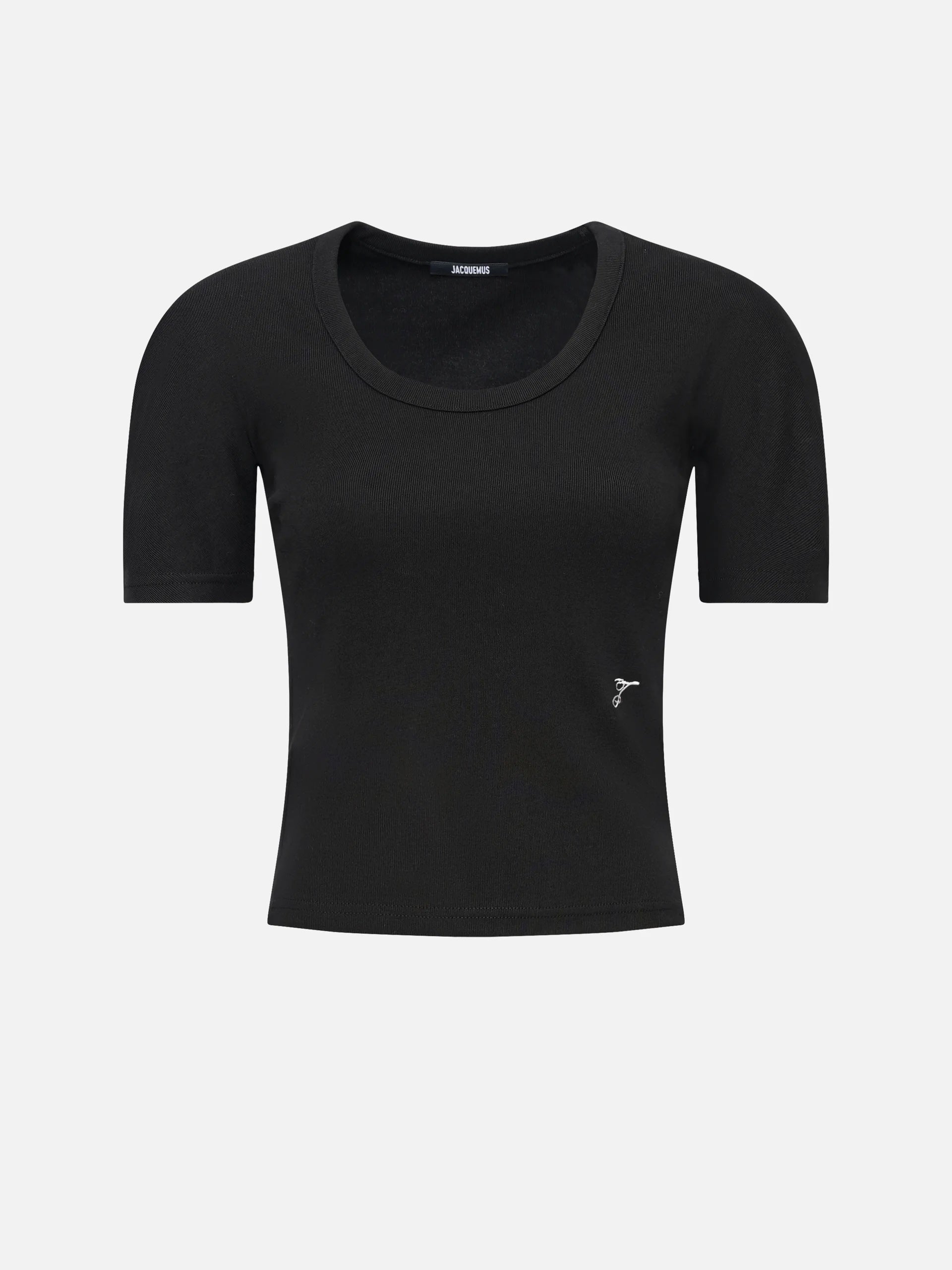 JACQUEMUS - Ovalo T-Shirt mit Logo-Stickerei für Damen