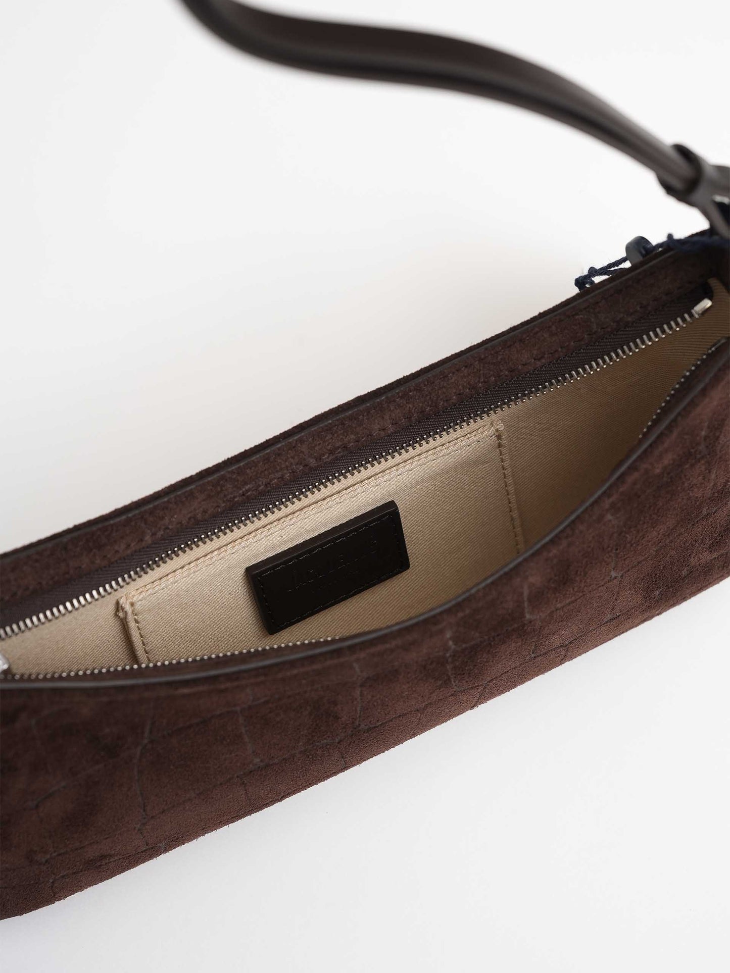 JACQUEMUS - Bisou Perle Schultertasche aus Wildleder