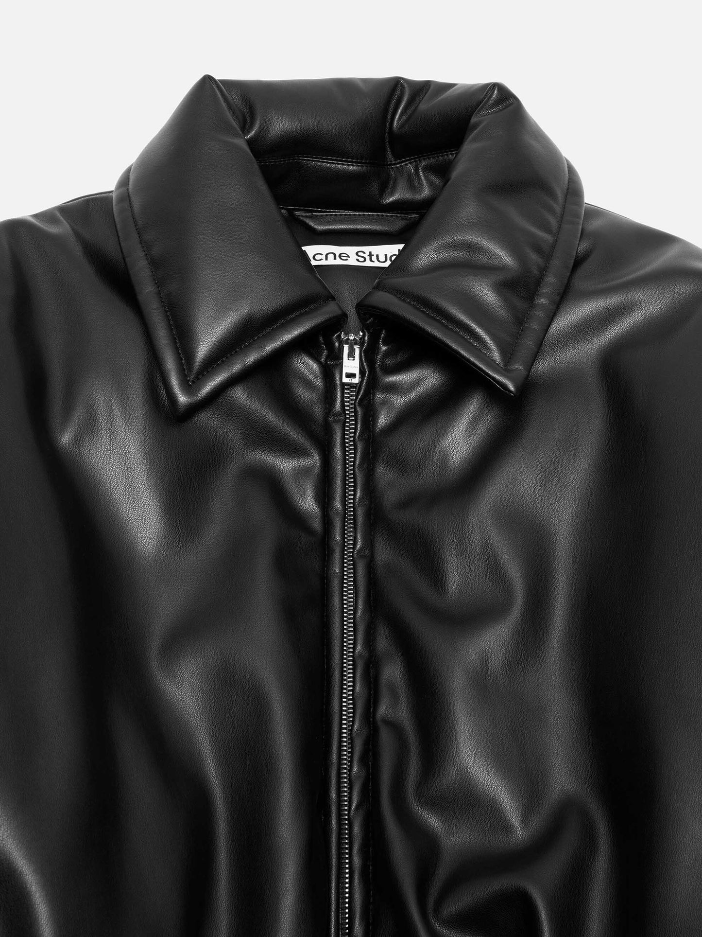 Bomberjacke aus Kunstleder für Damen