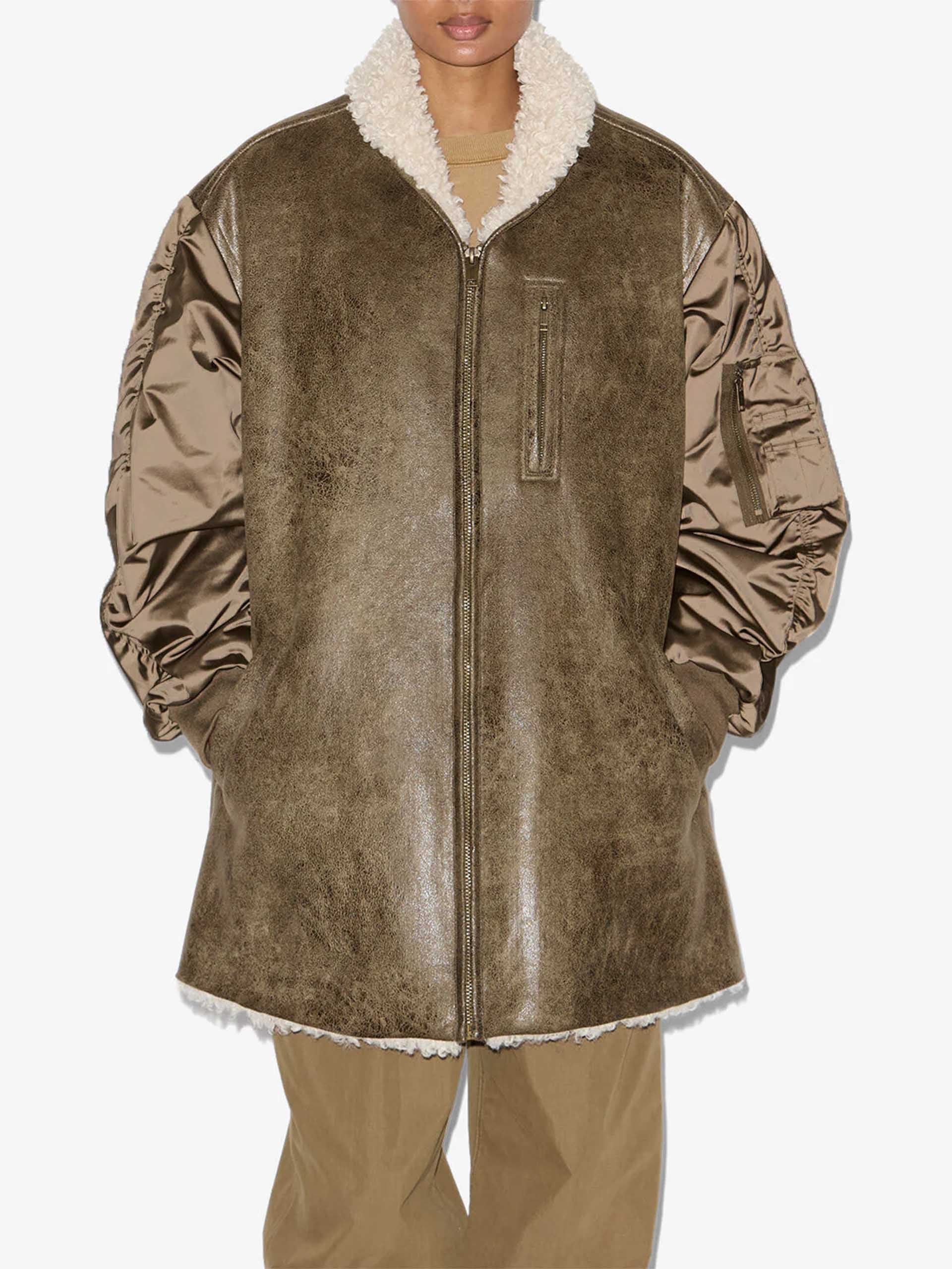 MARANT ETOILE - Evina Mantel aus Kunstleder für Damen