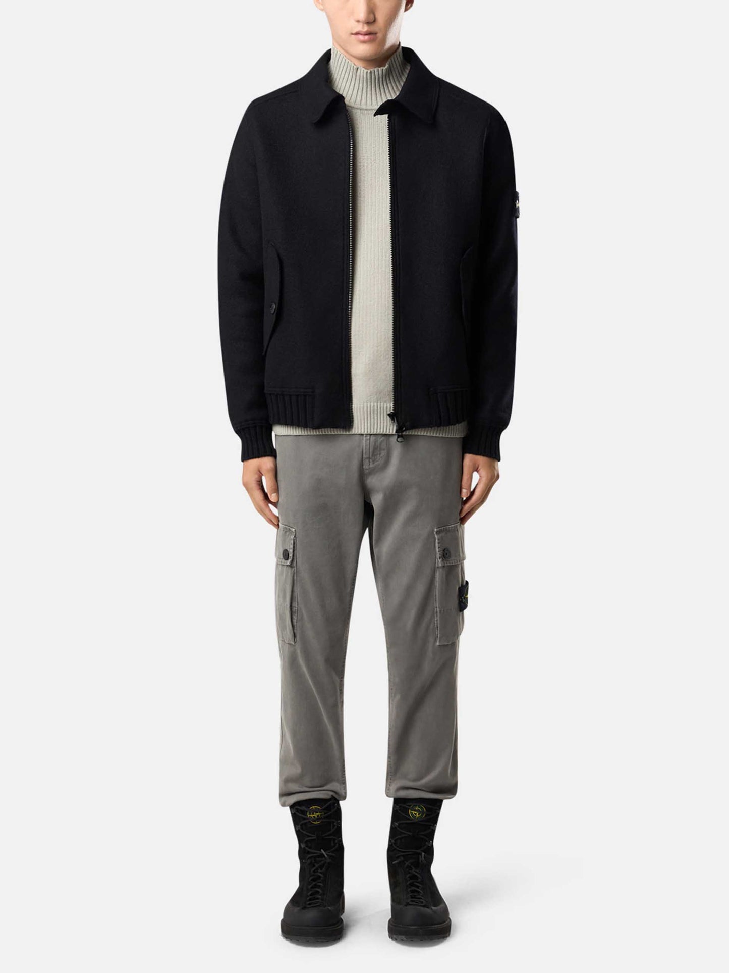 STONE ISLAND - Blouson-Jacke aus Wolle für Herren