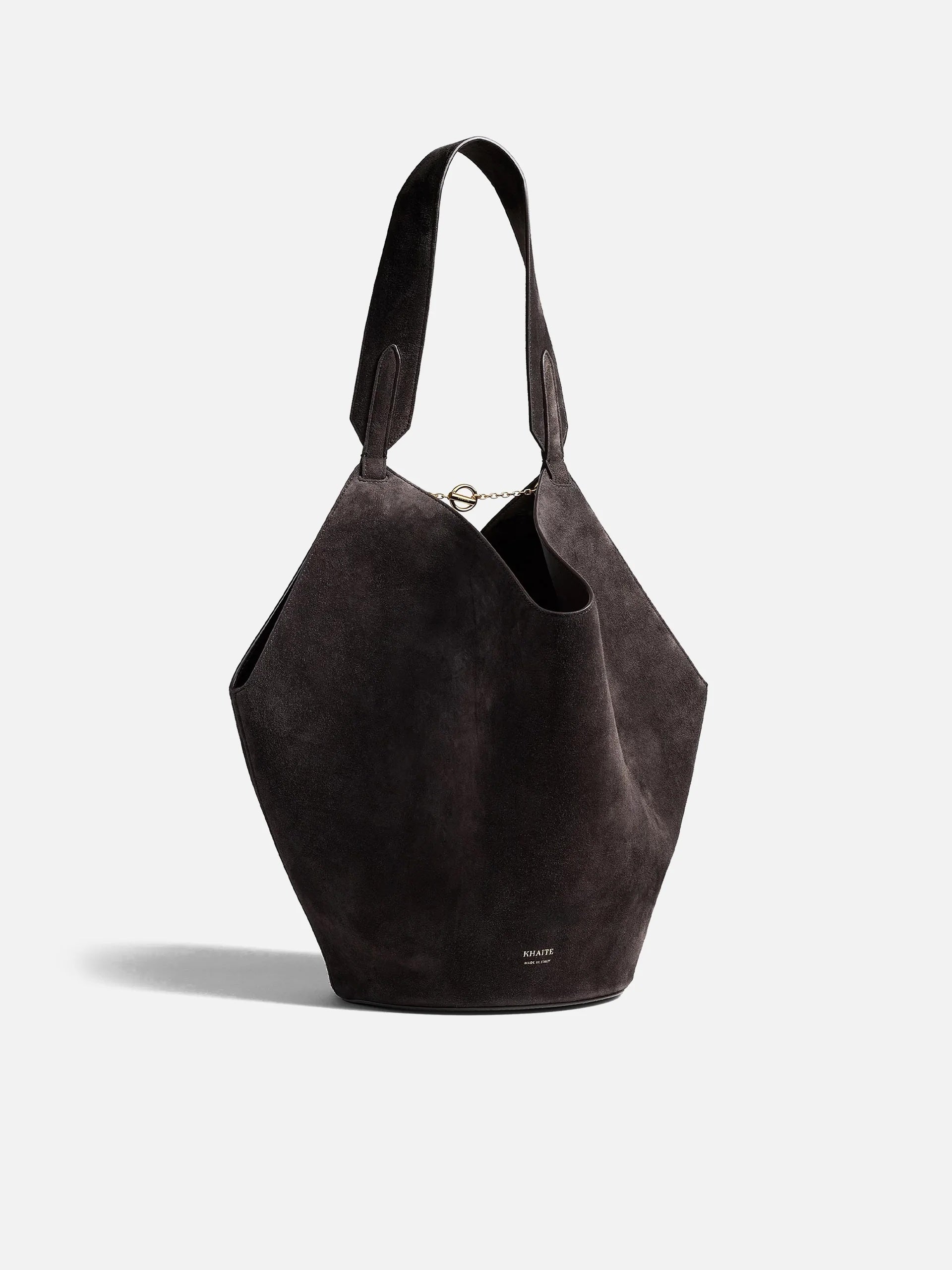 Lotus Small Tote bag in suede