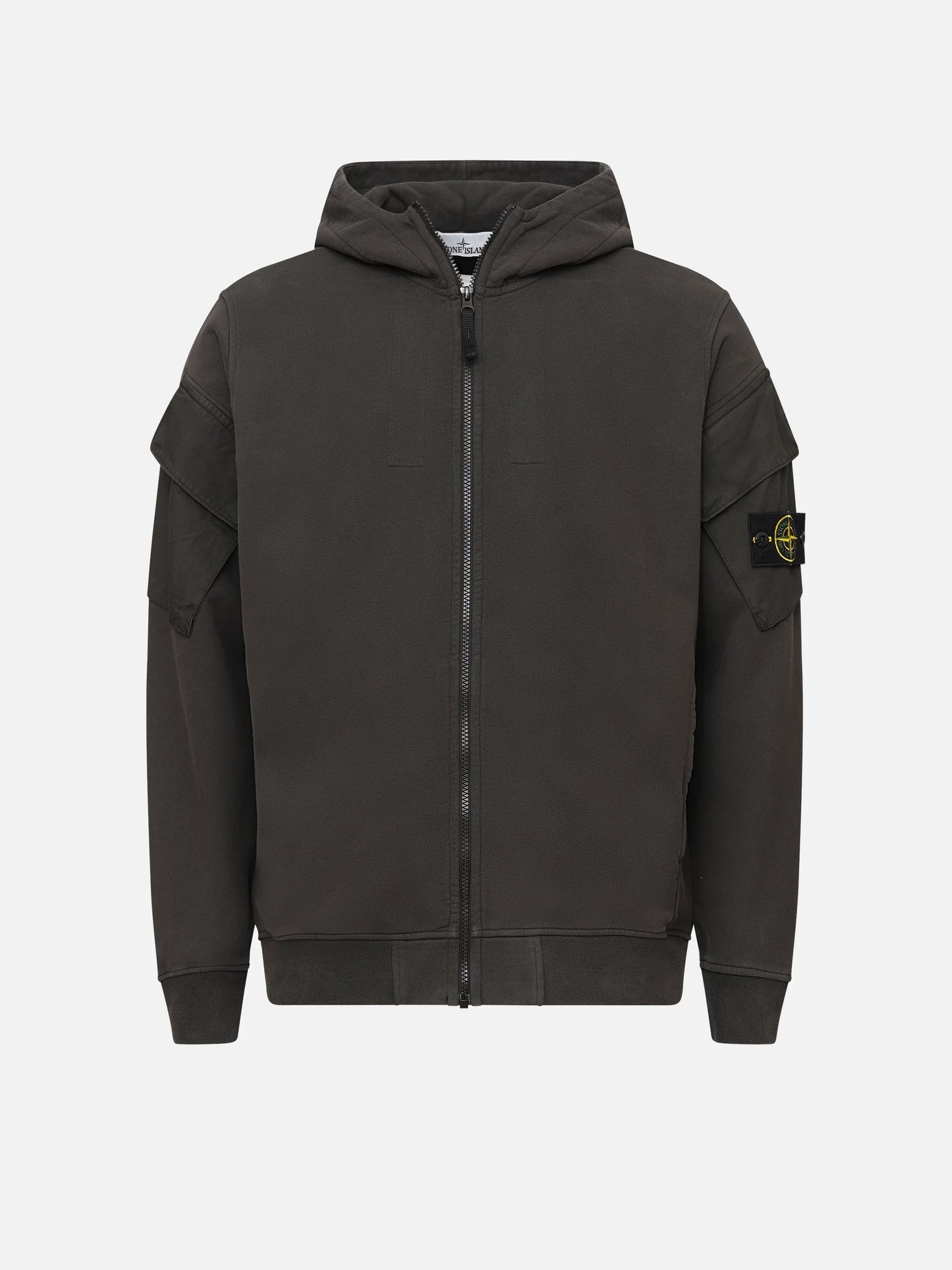 STONE ISLAND - Zip-Hoodie mit Logo-Patch für Herren